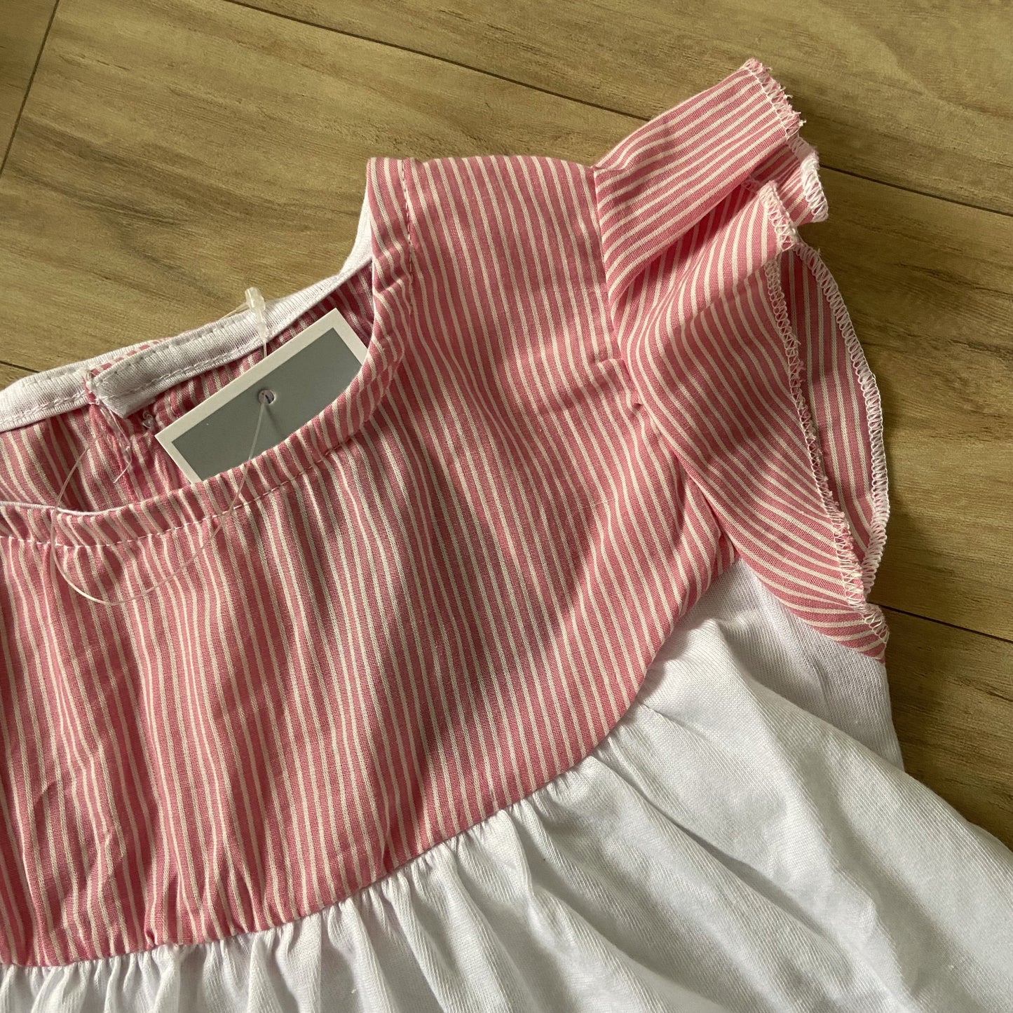 Girls Cotton Trendy Frill Sleeve Frock
