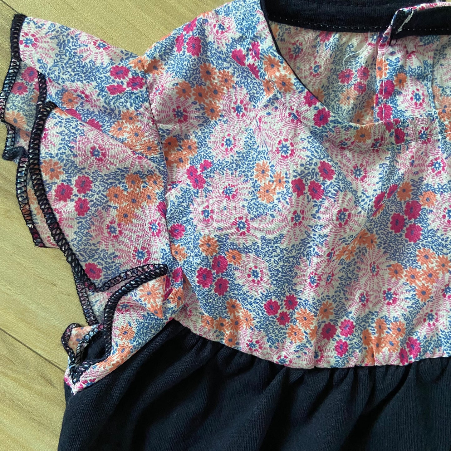 Girls Cotton Trendy Frill Sleeve Frock
