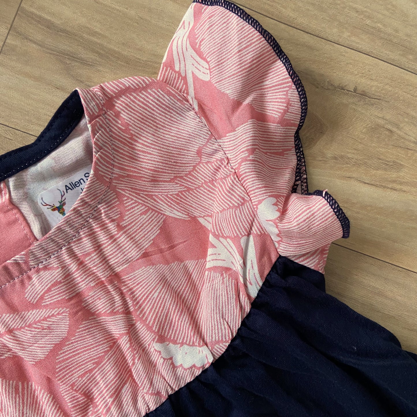 Girls Cotton Trendy Frill Sleeve Frock