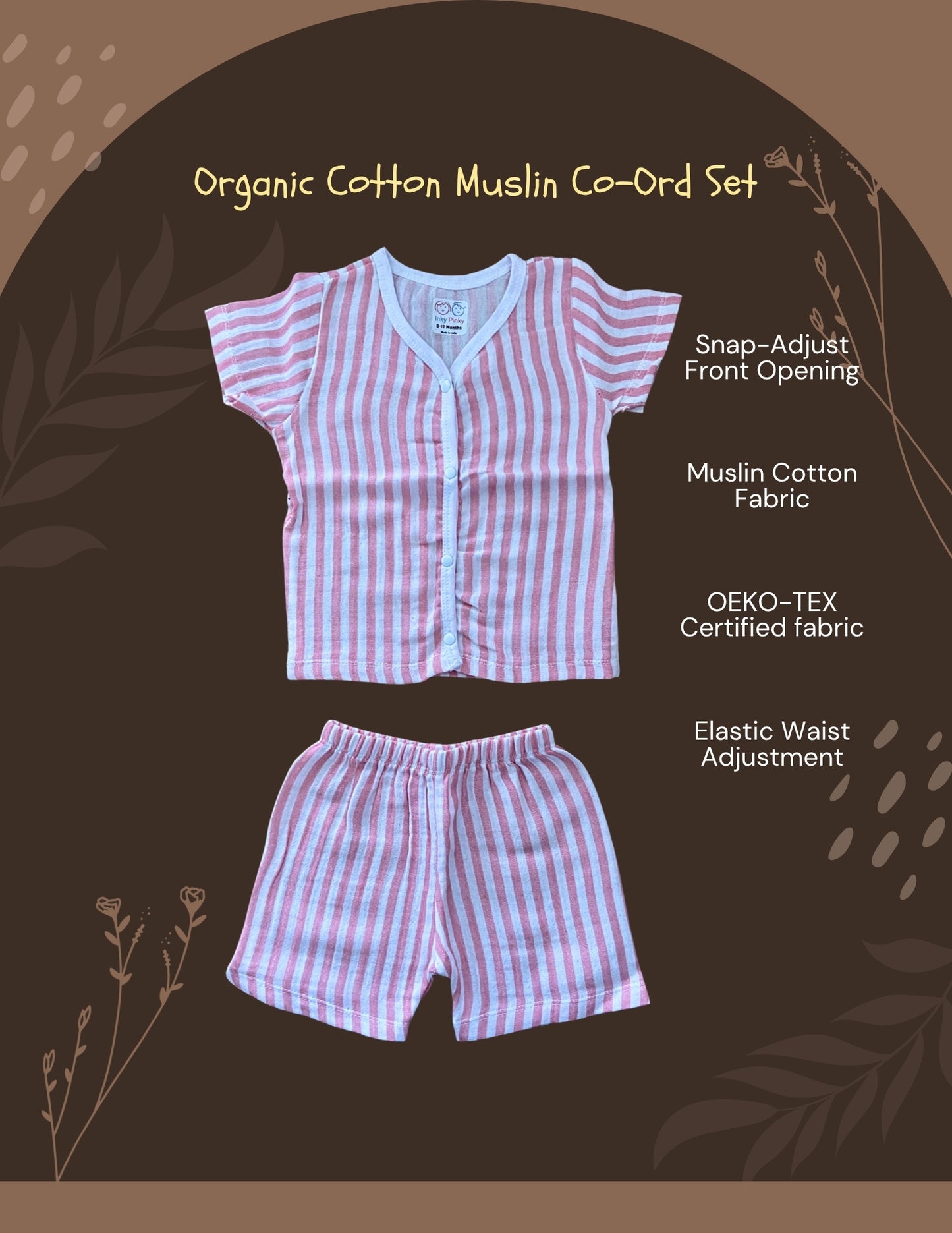 Organic Cotton Unisex Muslin Co-Ord Premium Cotton