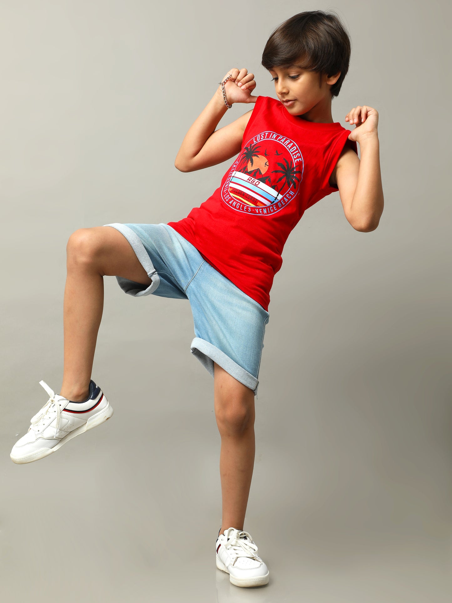 BOYS PRINTED COTTON T-SHIRT