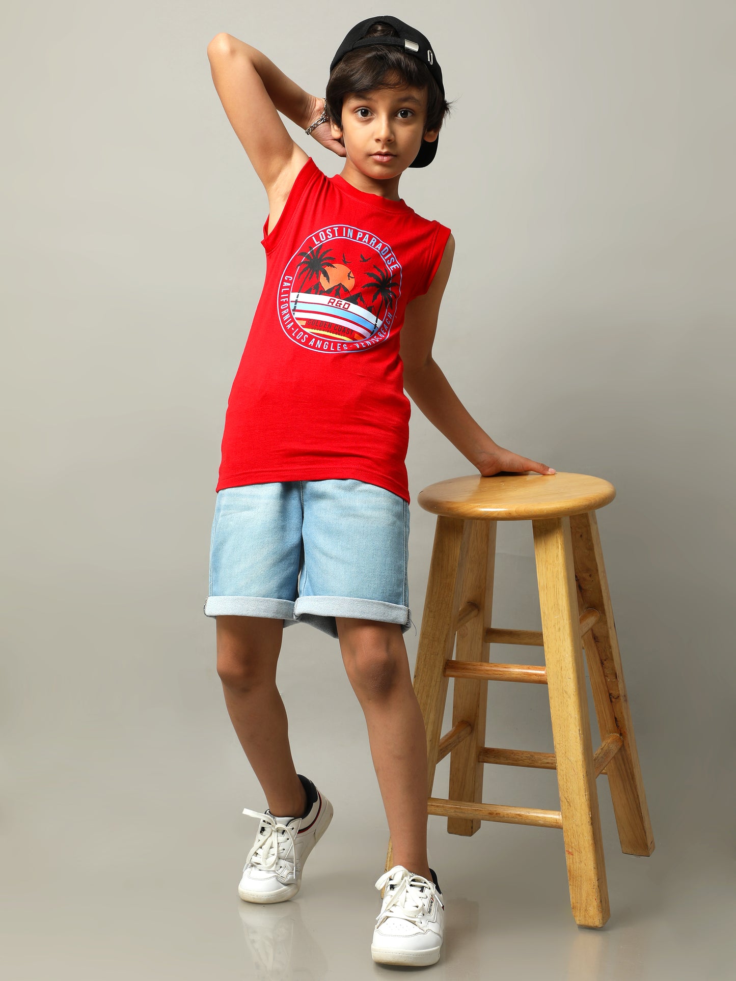 BOYS PRINTED COTTON T-SHIRT