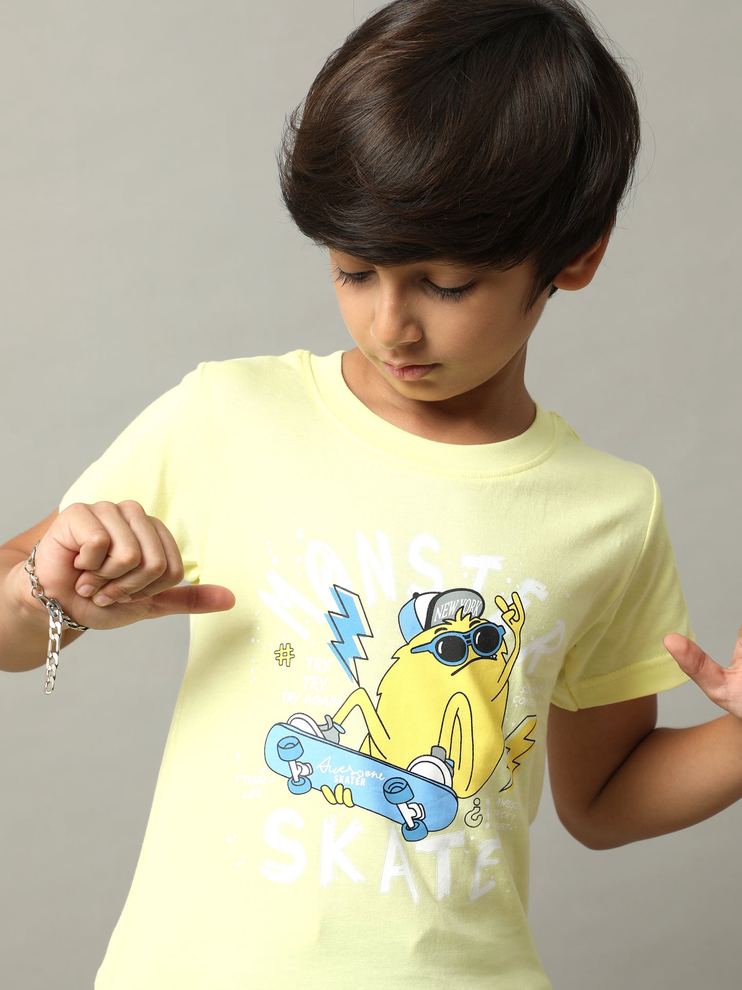 BOYS PRINTED COTTON T-SHIRT