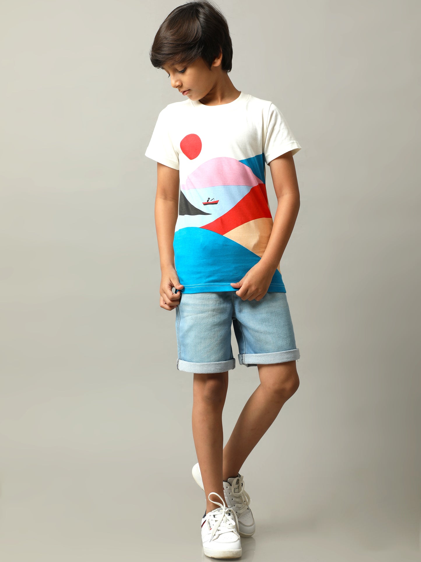 BOYS PRINTED COTTON T-SHIRT