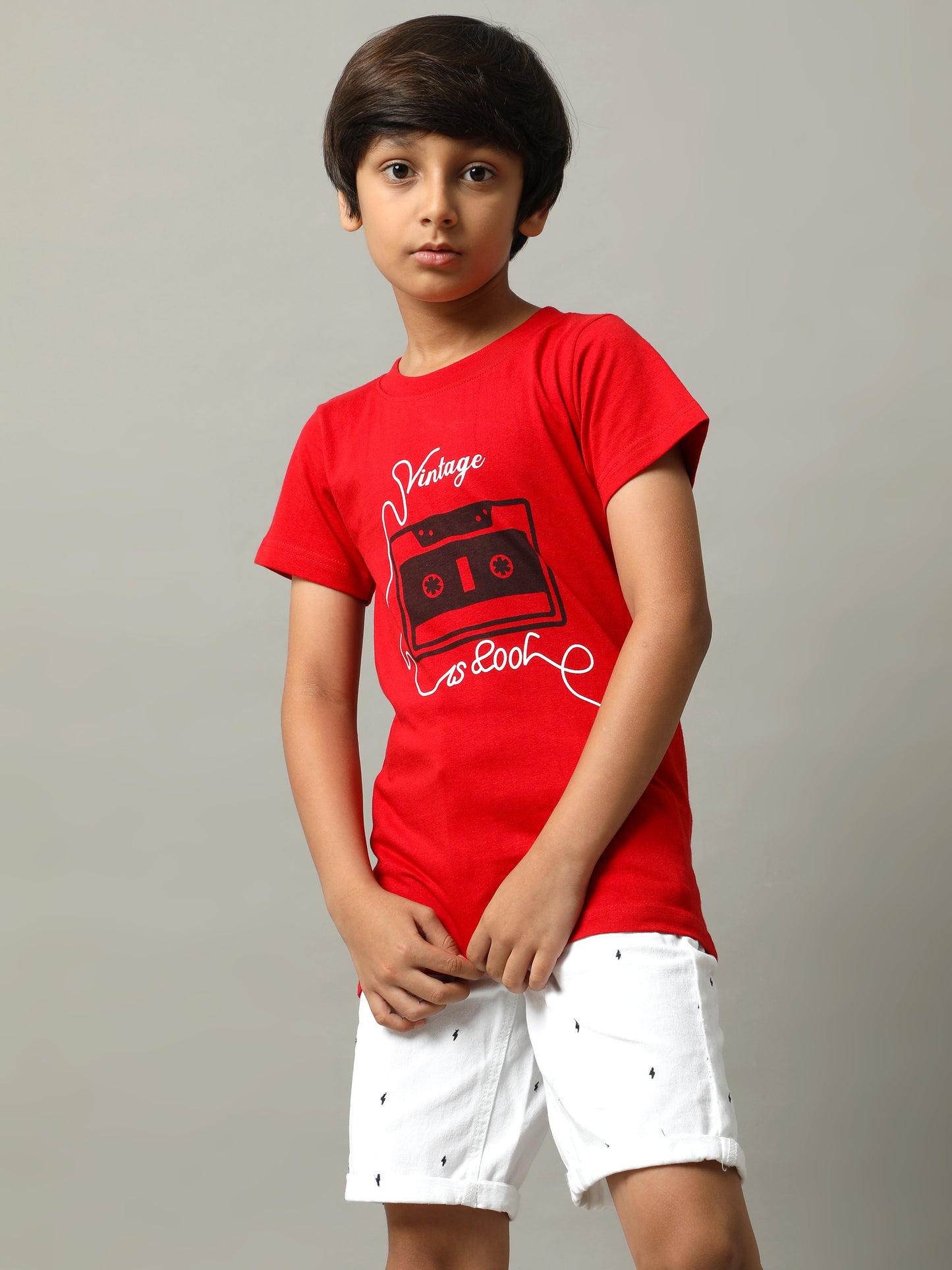BOYS PRINTED COTTON T-SHIRT