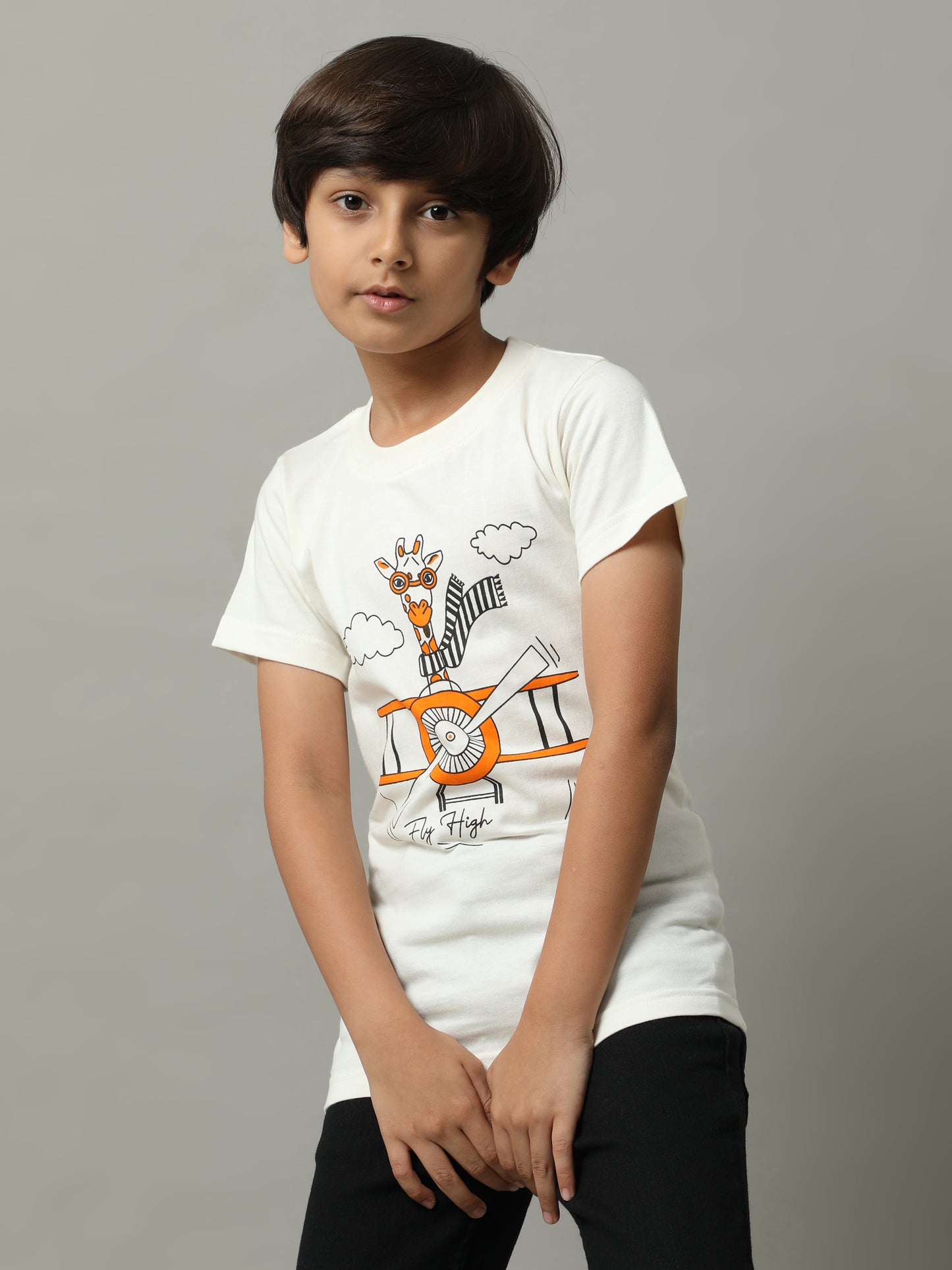 BOYS PRINTED COTTON T-SHIRT