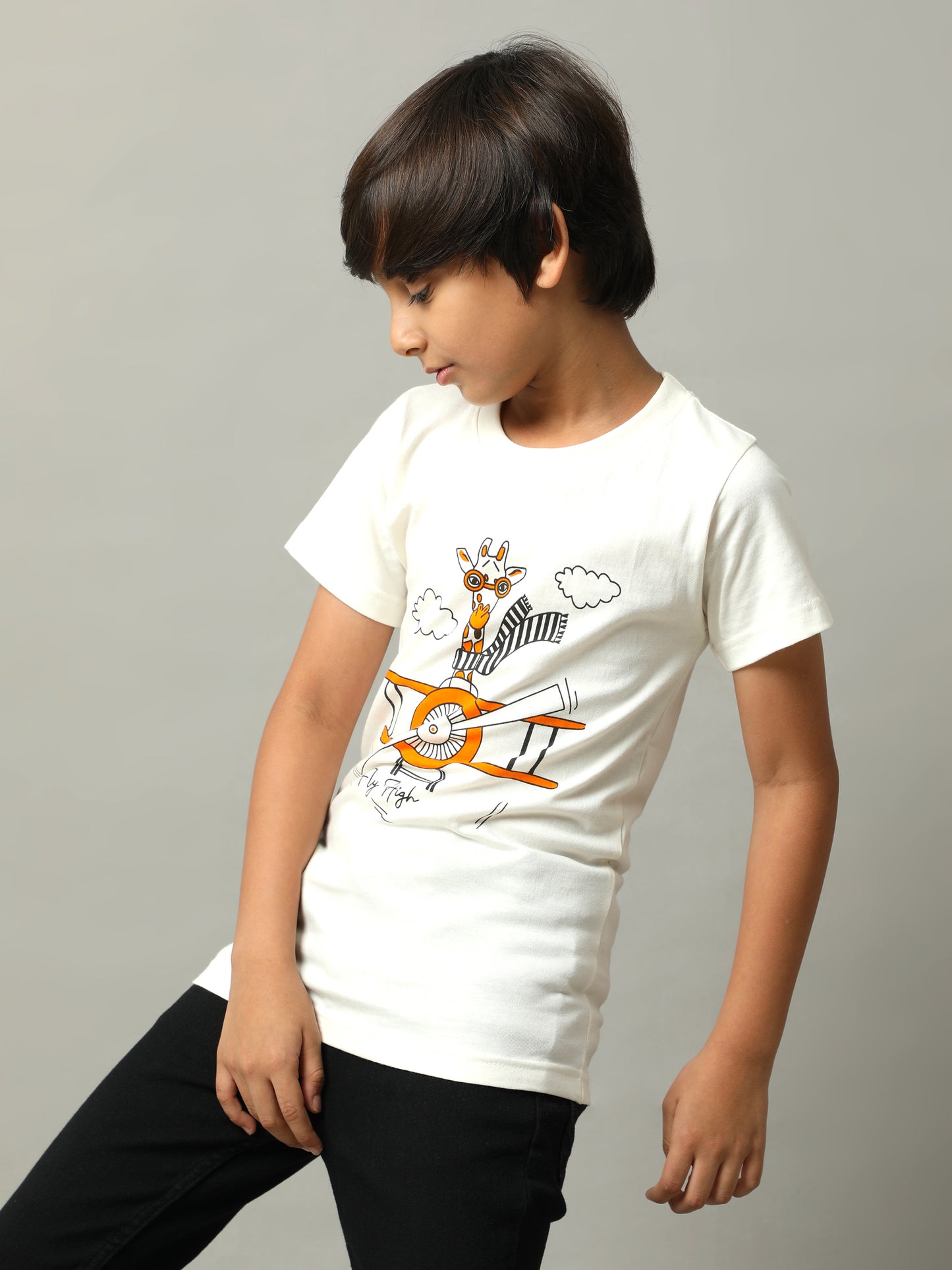 BOYS PRINTED COTTON T-SHIRT