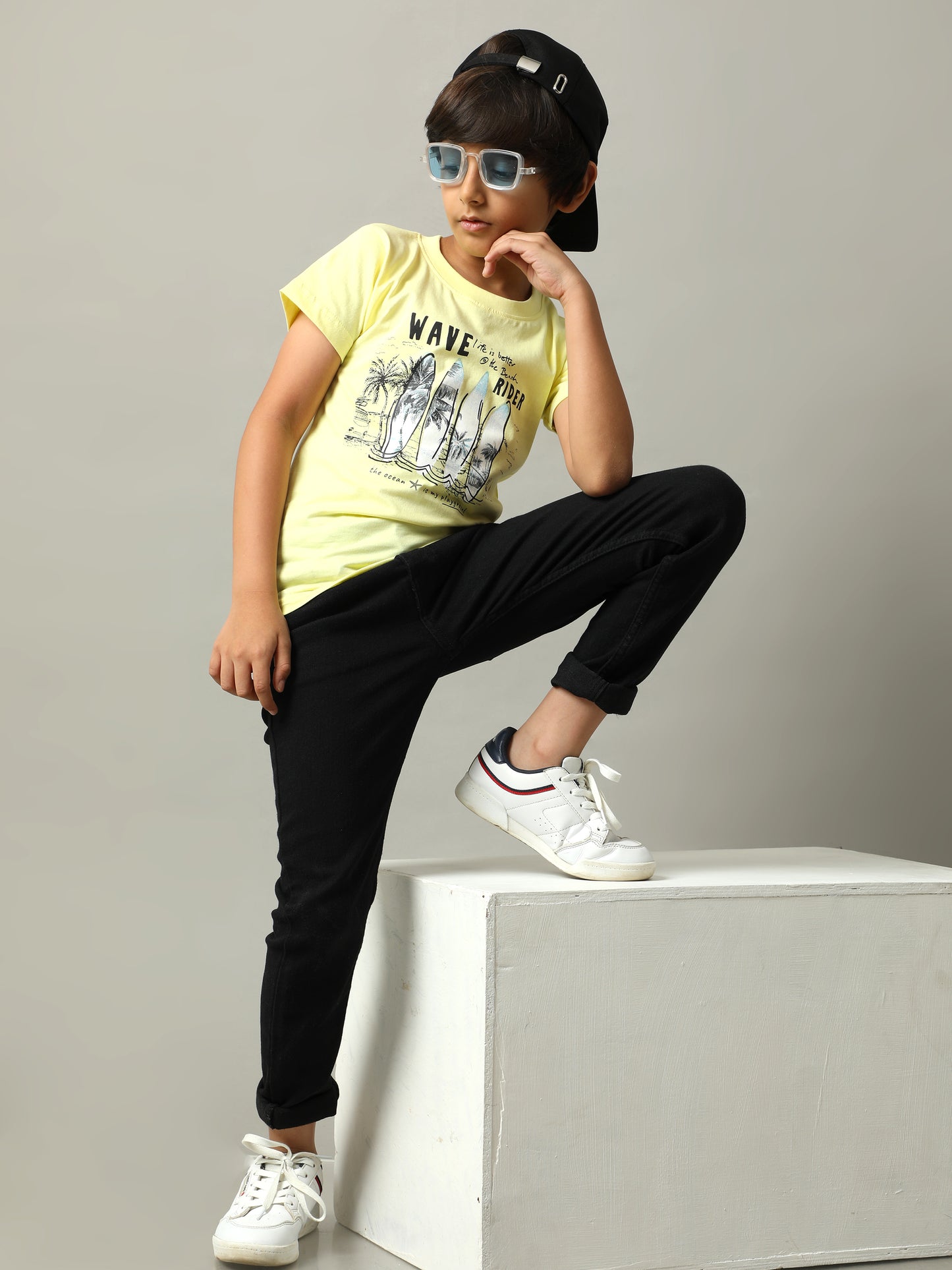 BOYS PRINTED COTTON T-SHIRT