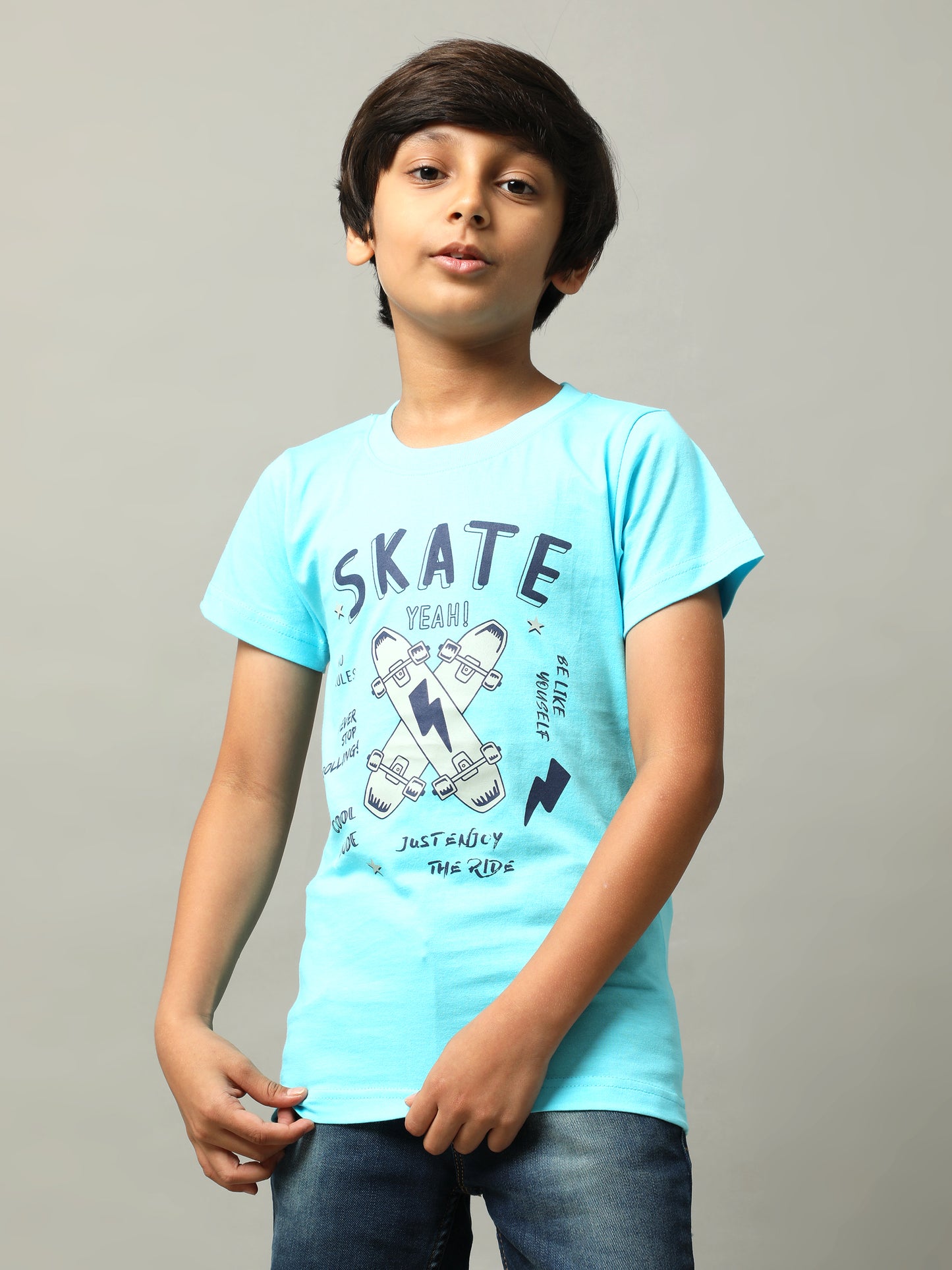 BOYS PRINTED COTTON T-SHIRT