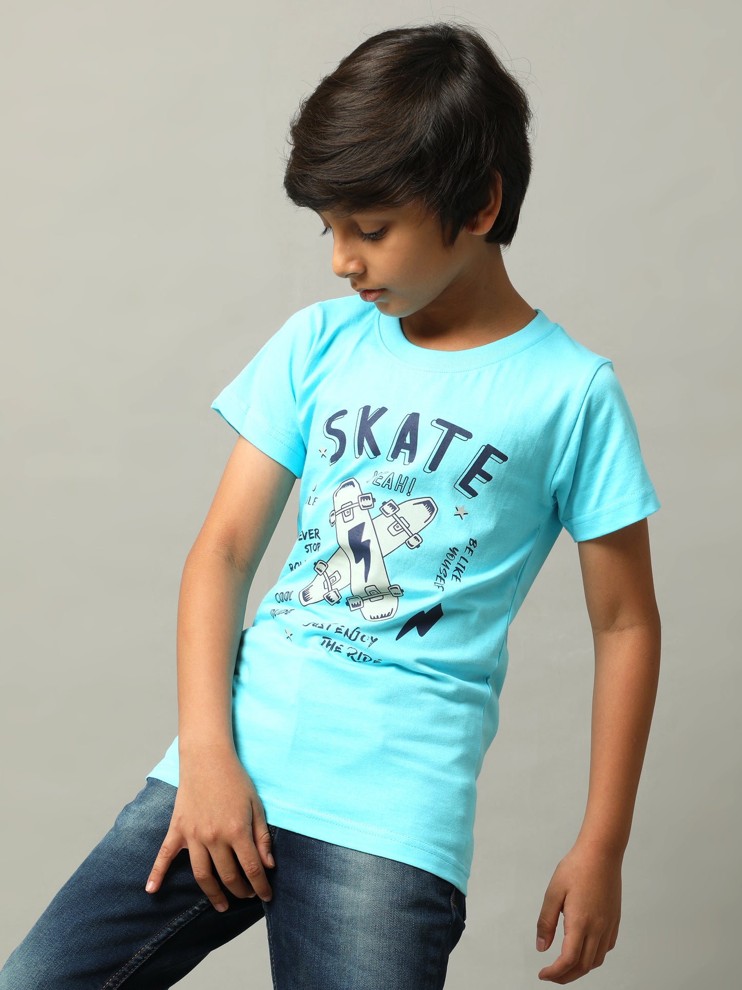 BOYS PRINTED COTTON T-SHIRT