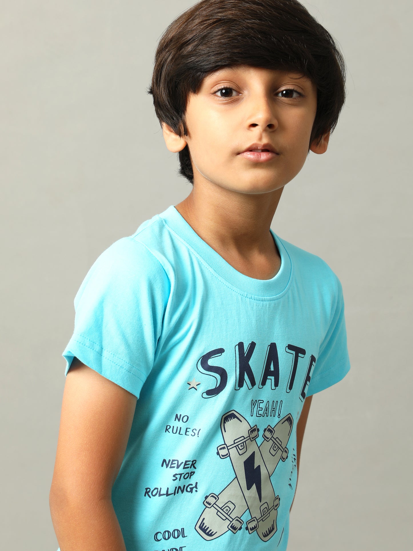 BOYS PRINTED COTTON T-SHIRT