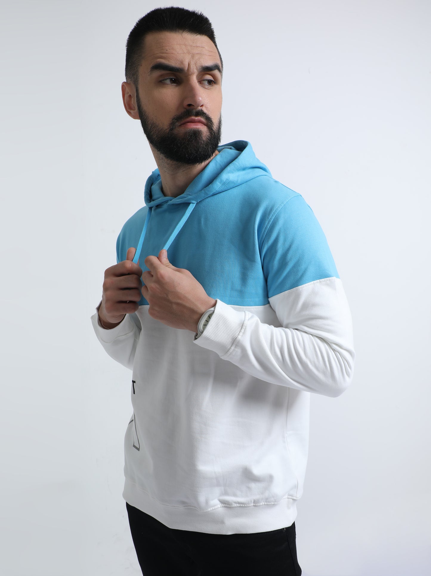 HOODED PULL OVER SWEATSHIRT