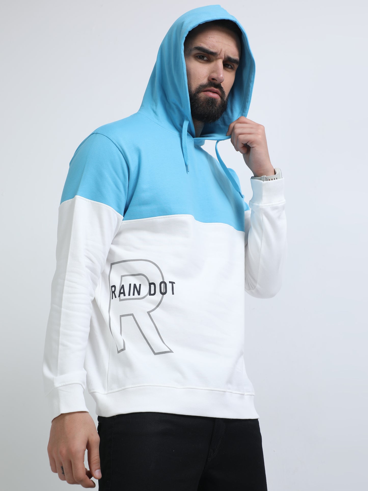HOODED PULL OVER SWEATSHIRT