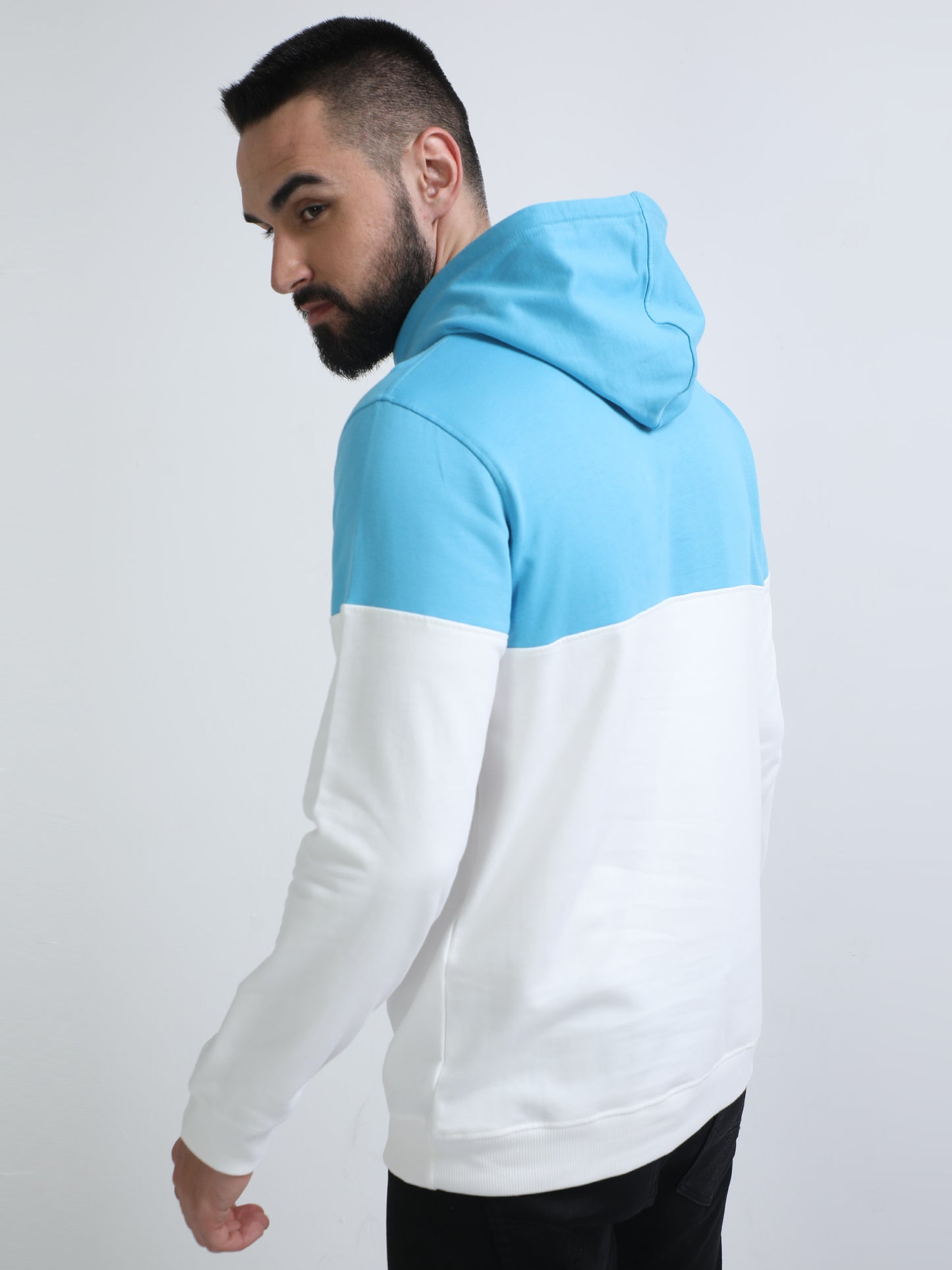 HOODED PULL OVER SWEATSHIRT