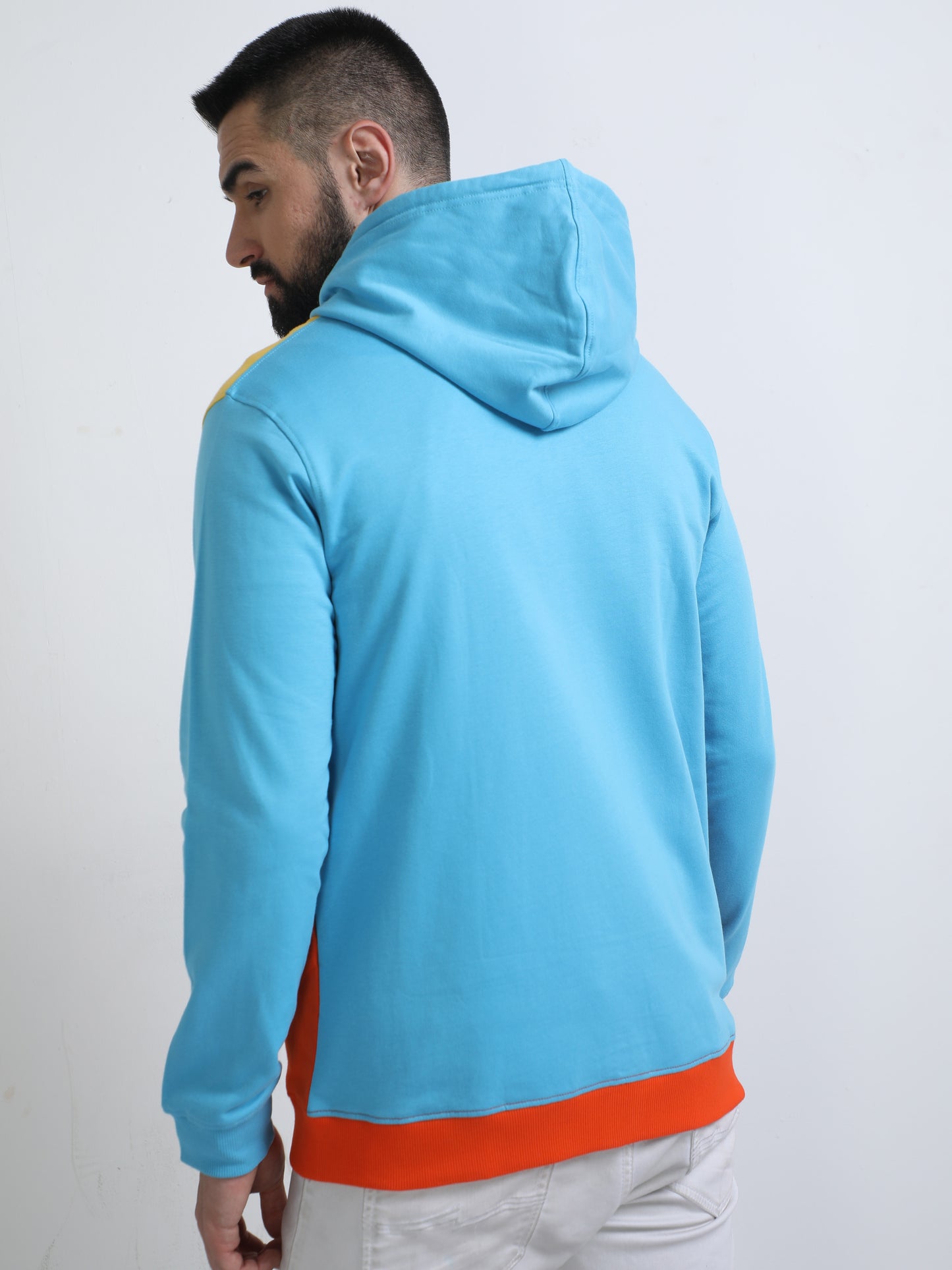 HOODED ZIP-THROUGH SWEATSHIRT