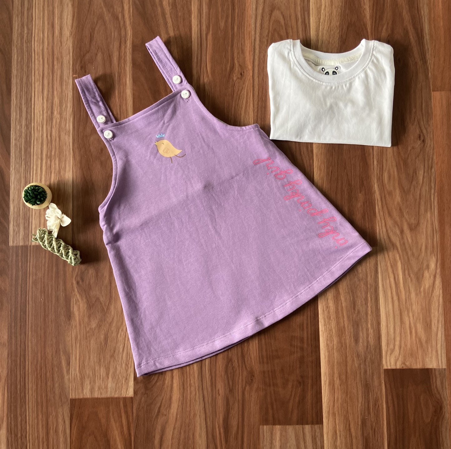 Girl Dress with T-Shirt Set