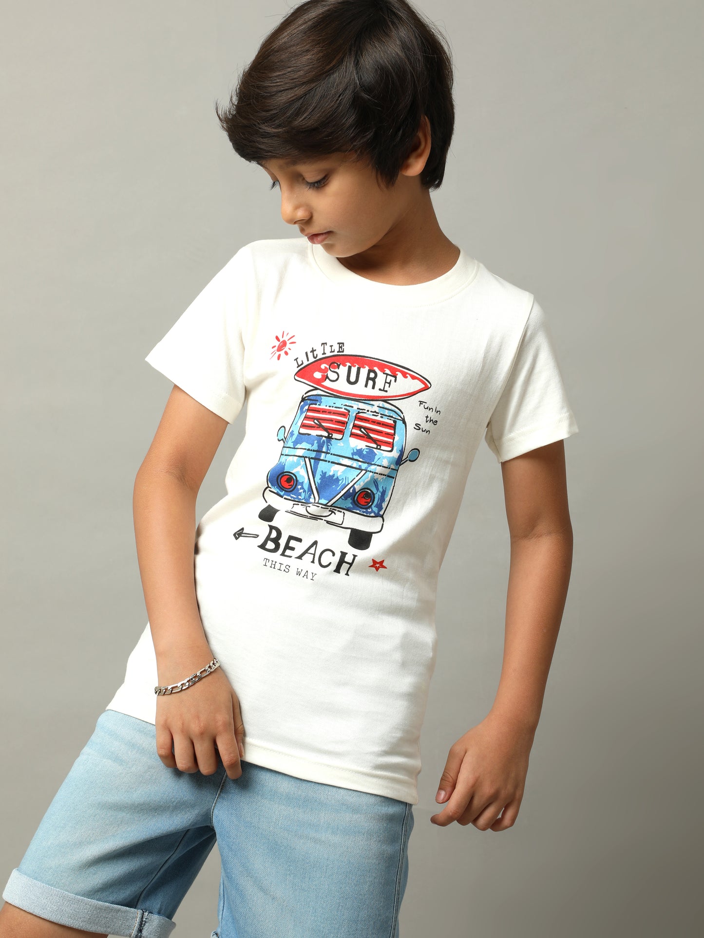 BOYS PRINTED COTTON T-SHIRT
