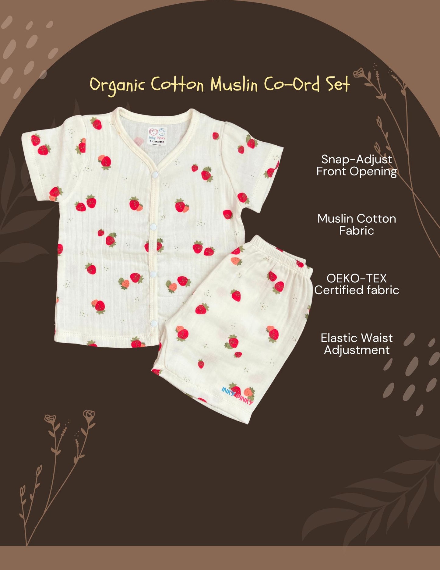 Organic Cotton Unisex Muslin Co-Ord Premium Cotton