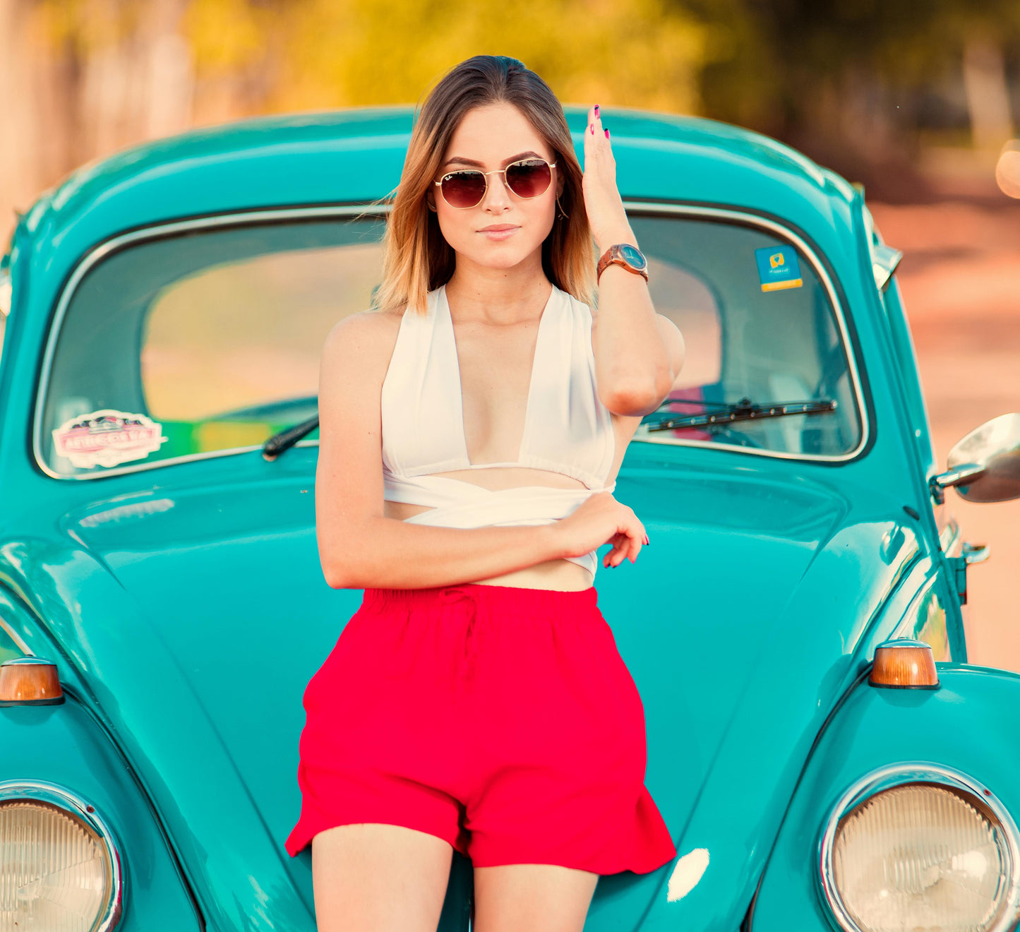 Chic Wrap Lycra Halter Bralette