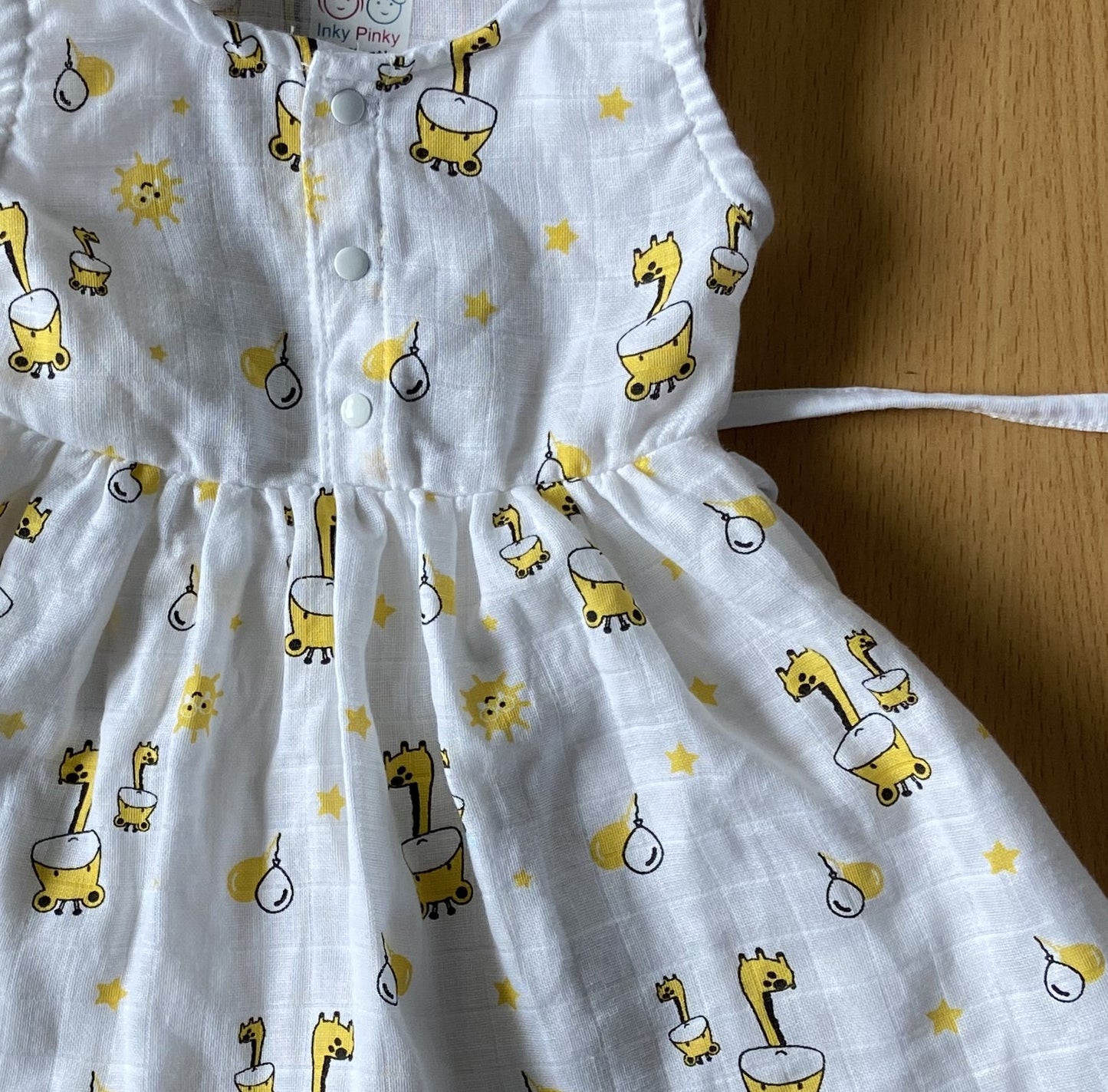 Organic Cotton Muslin Sleeveless Frock