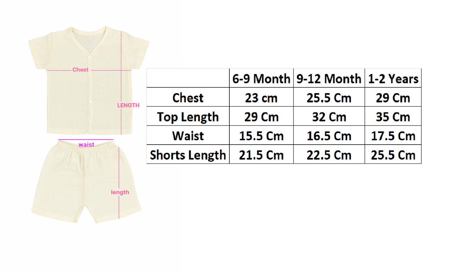 Organic Cotton Unisex Muslin Co-Ord Premium Cotton