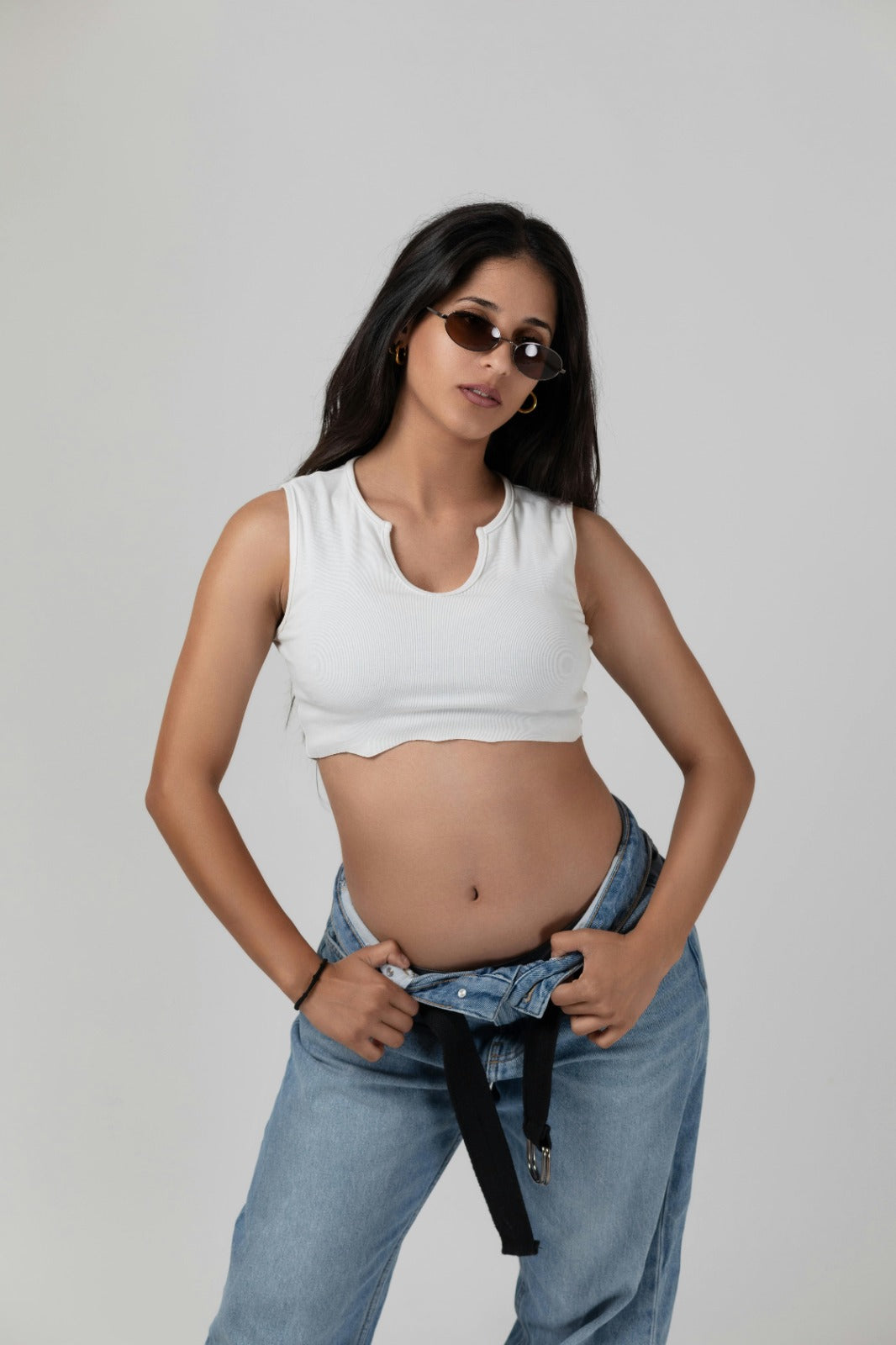Notch Me Up Ribbed Crop Top