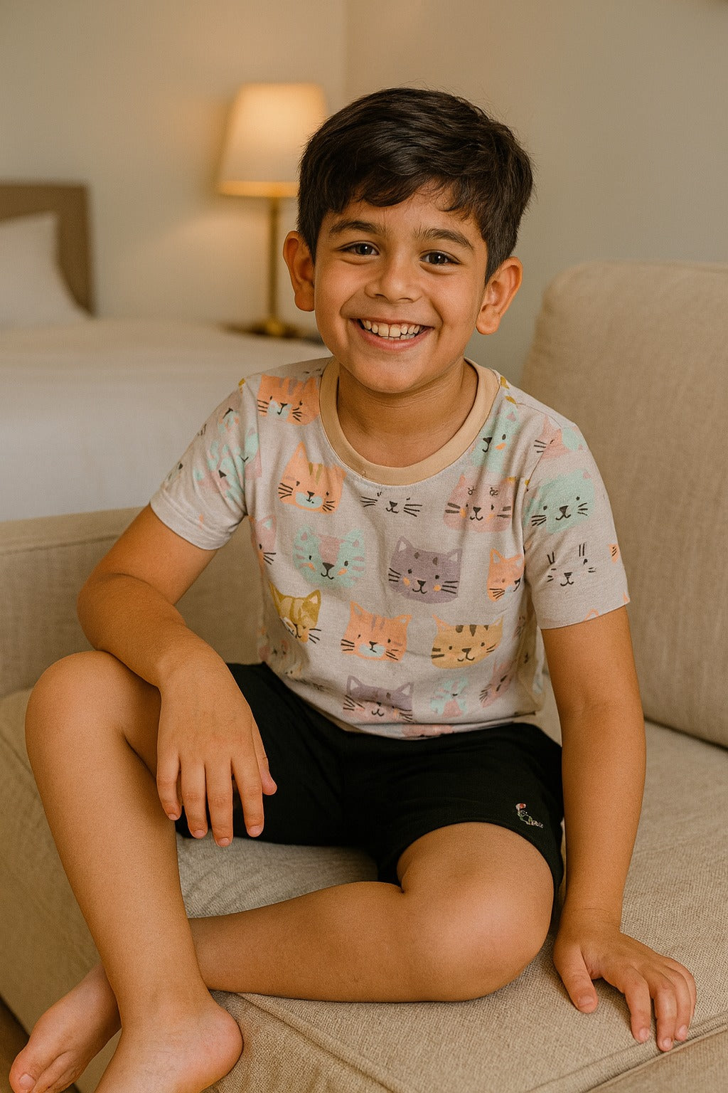 Boys T Shirt with Shorts Combo Set IP11