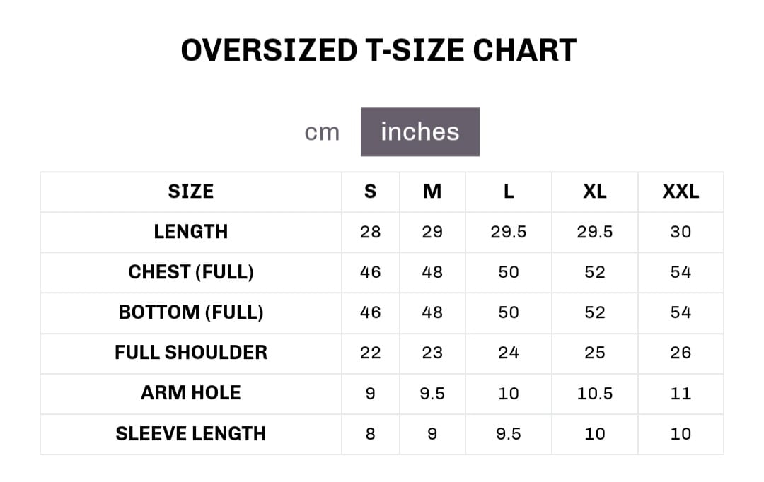 OVER SIZED T SHIRT
