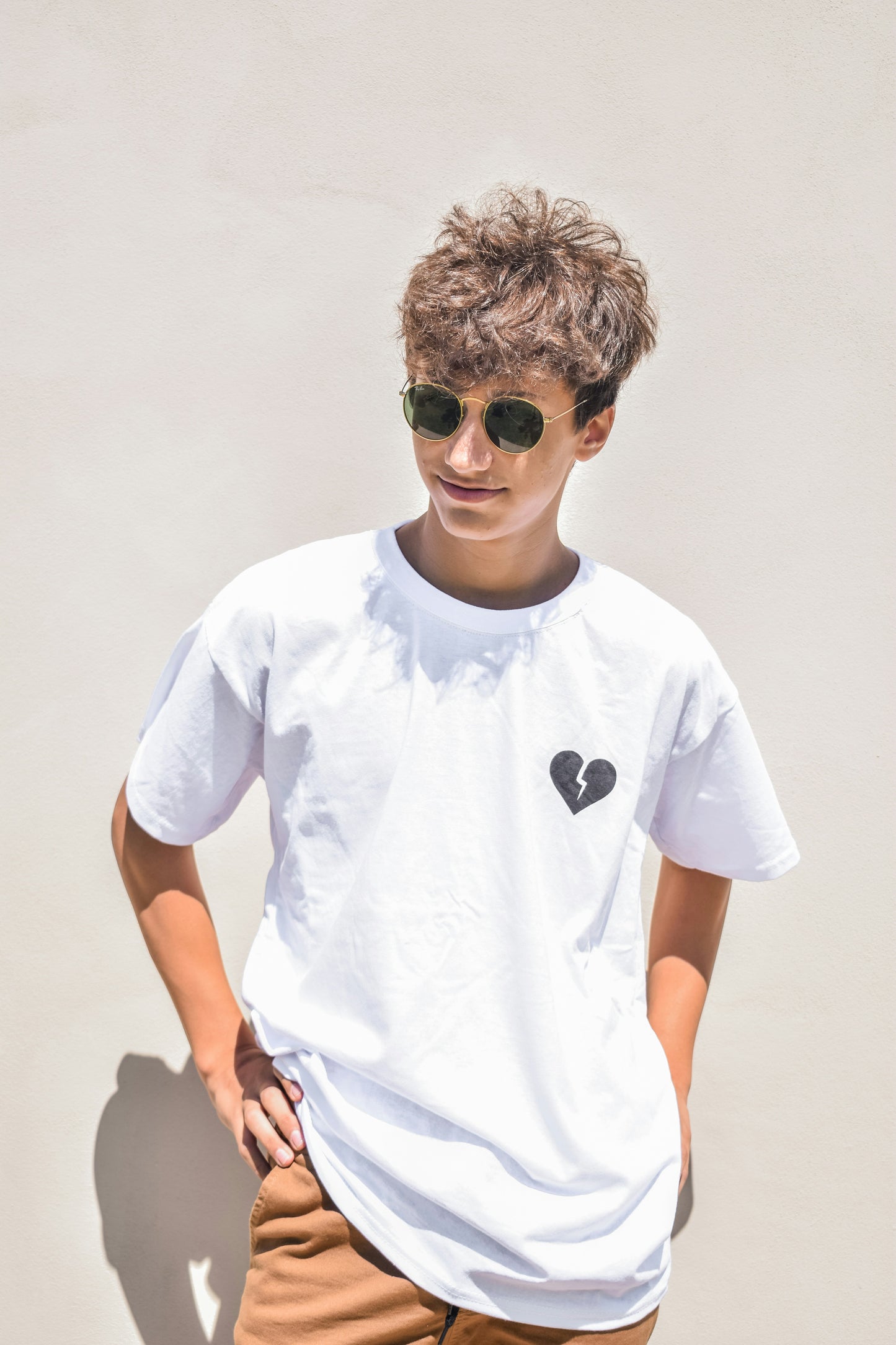 Broken Smile Printed Cotton Round Neck
