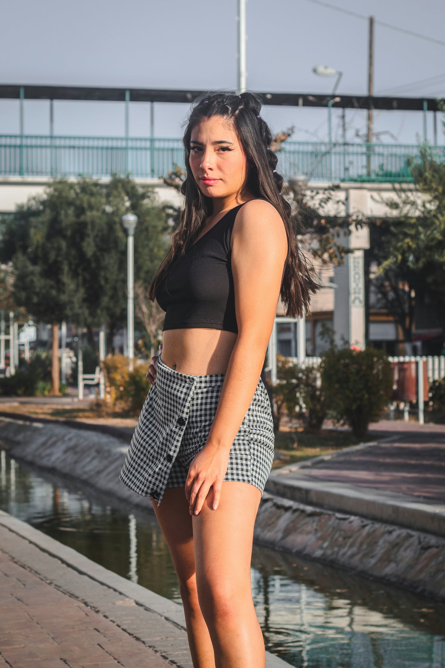 Asymmetric Ribbed One Shoulder Crop Top