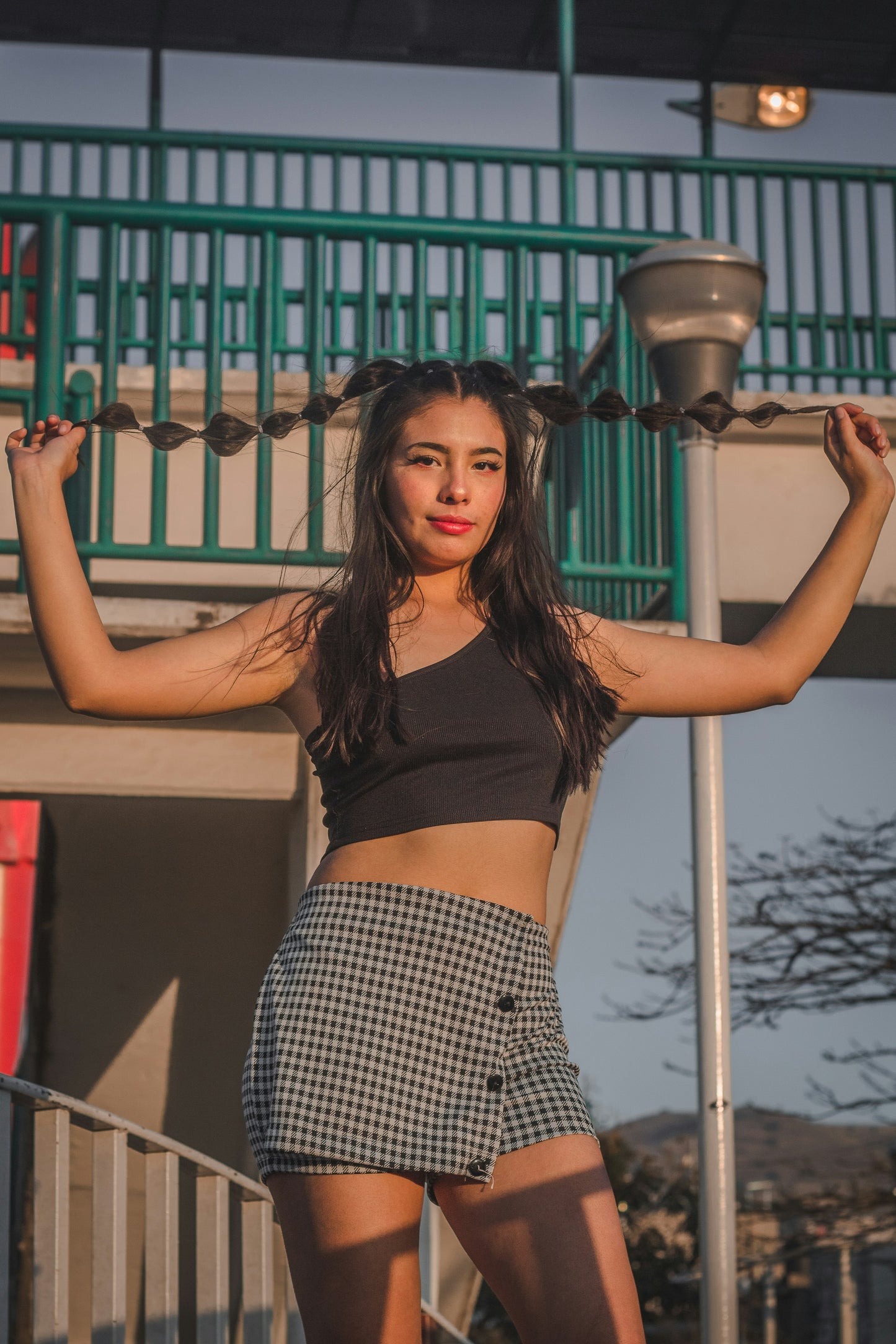 Asymmetric Ribbed One Shoulder Crop Top