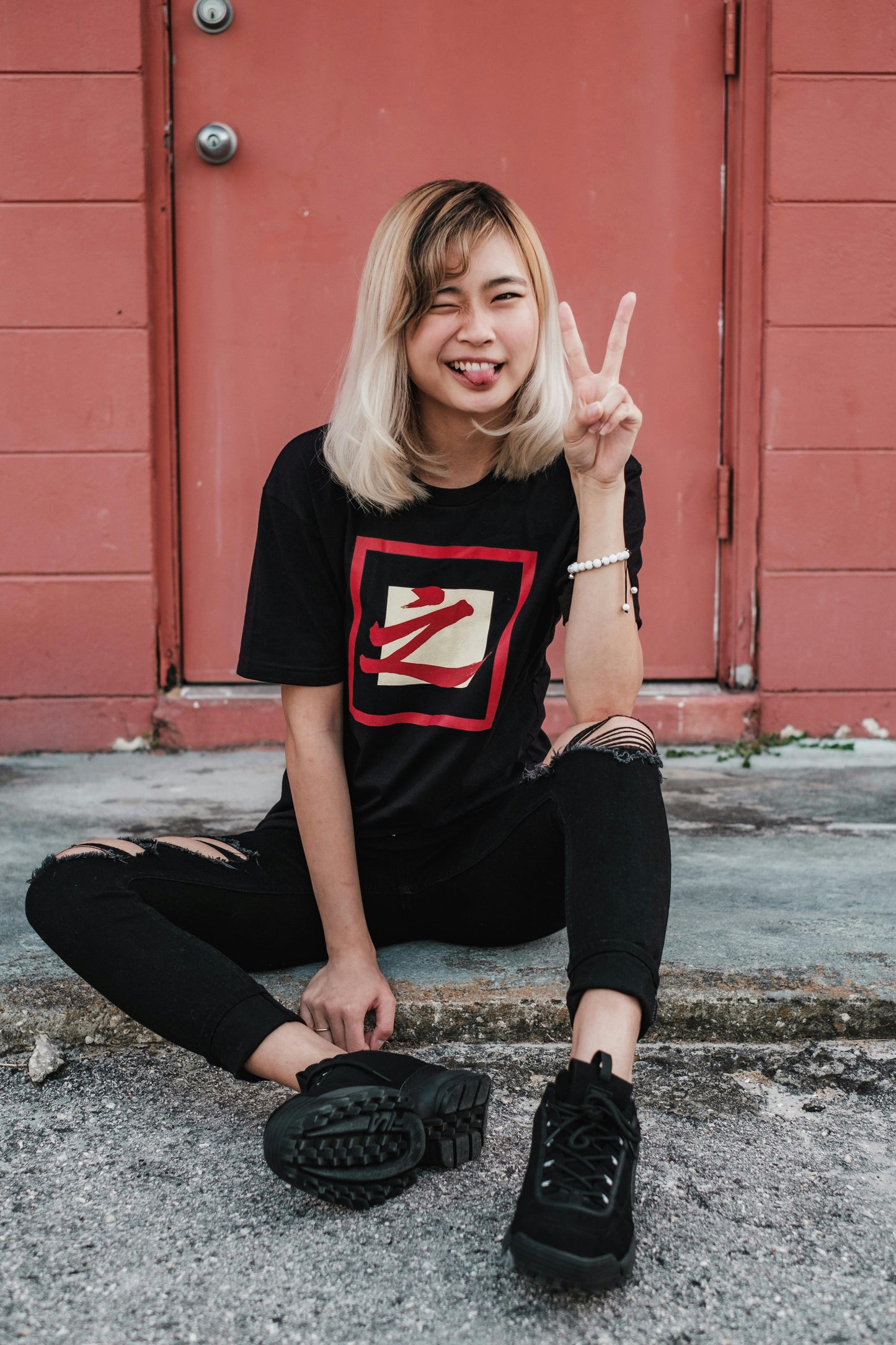 Zen Edge Printed Cotton T-Shirt
