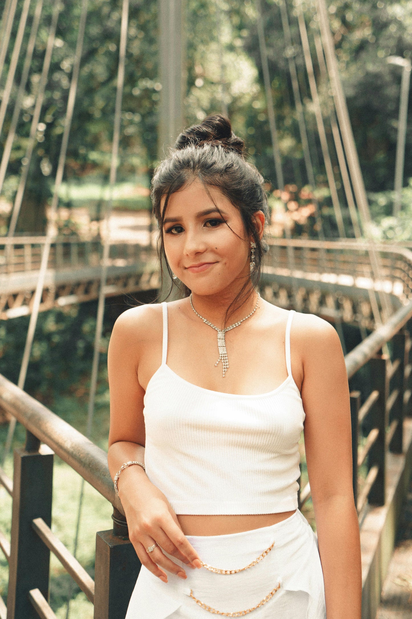 Ribbed Spaghetti Strap Crop Top