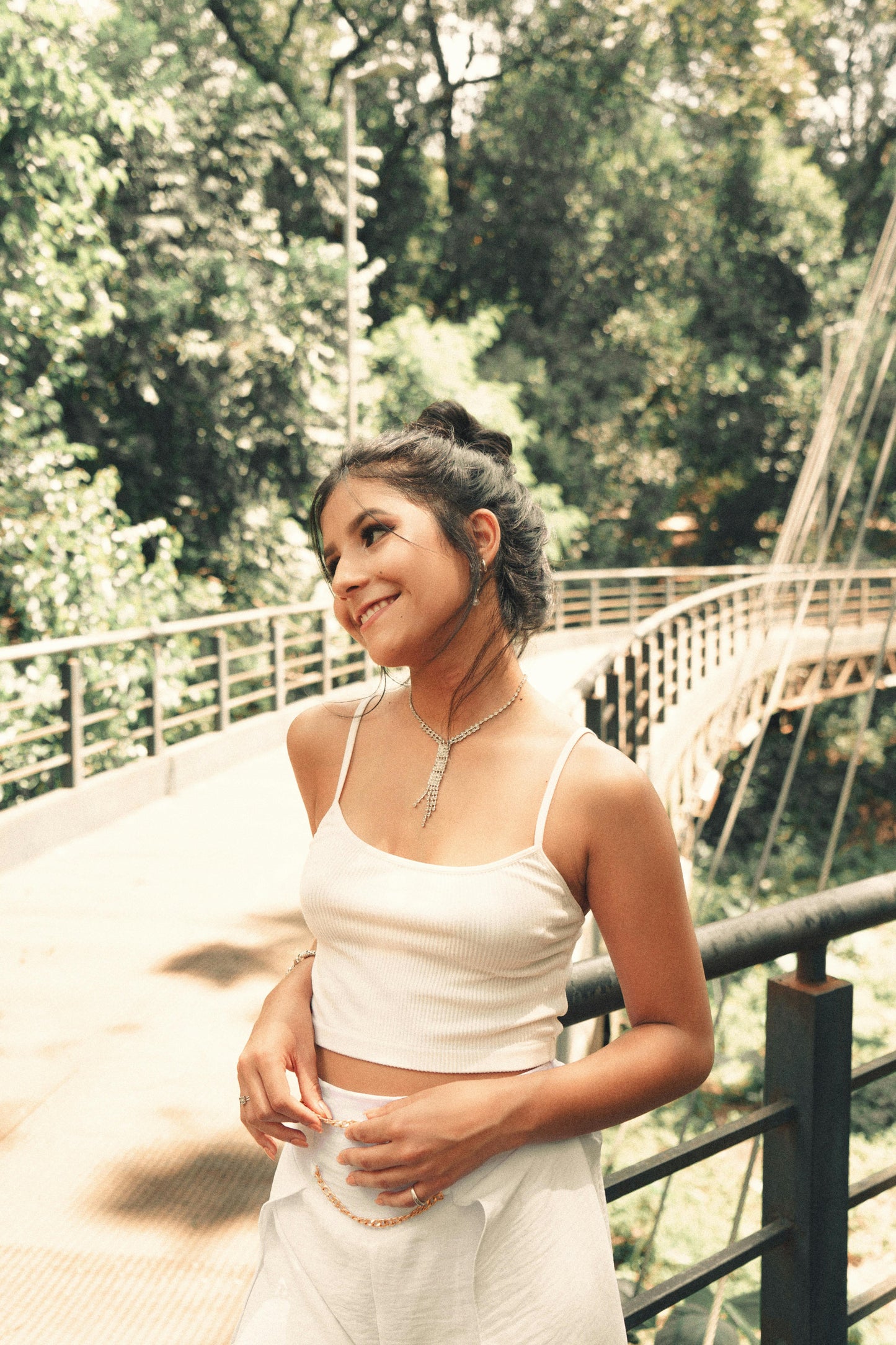 Ribbed Spaghetti Strap Crop Top