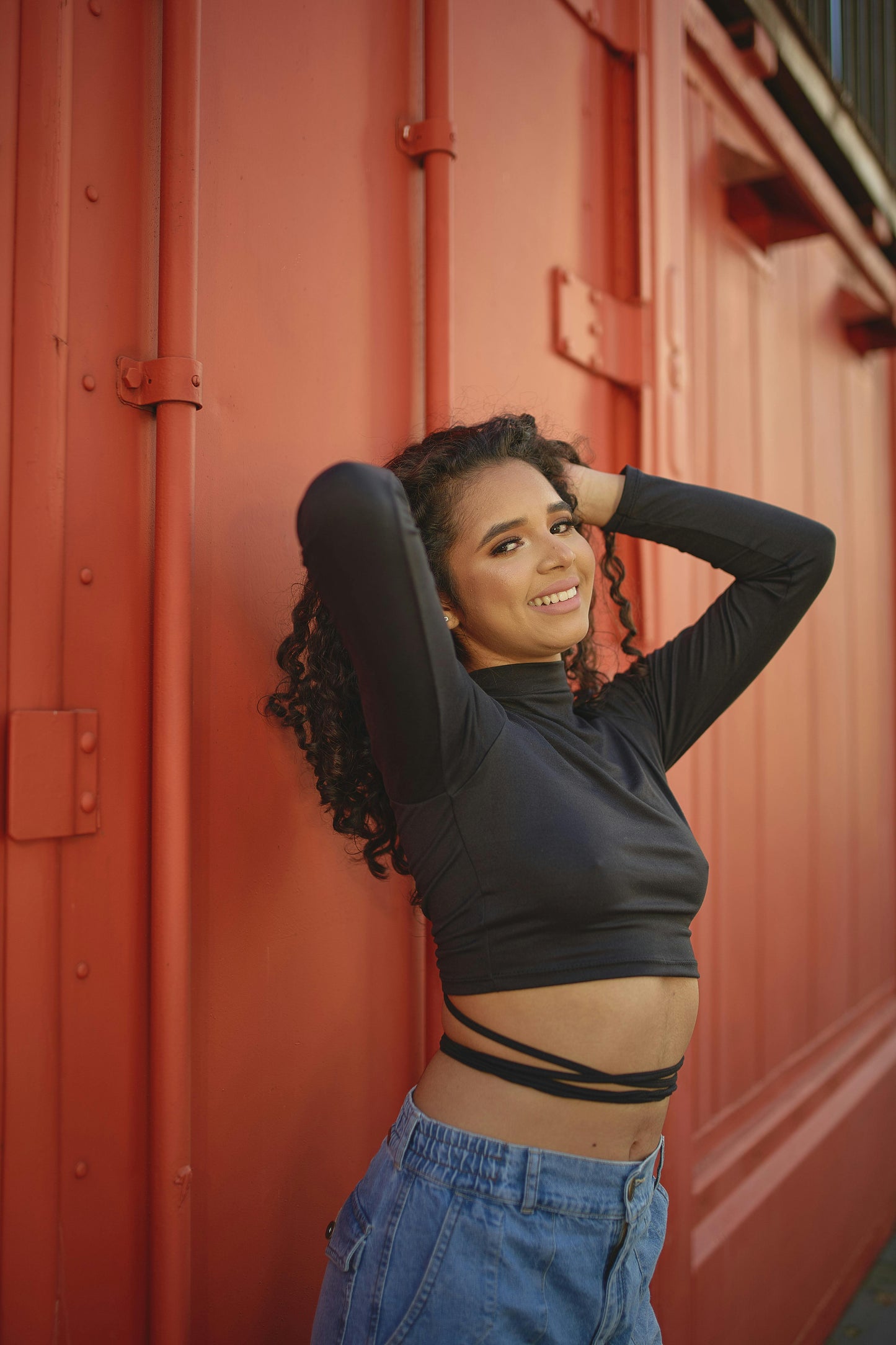 Twist & Slay Lycra Wrap Crop Top