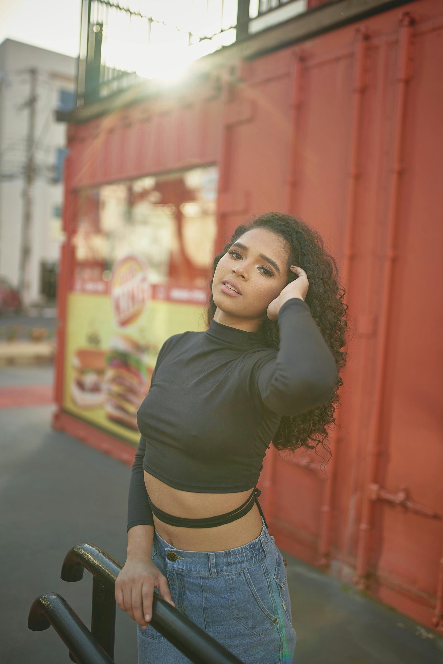 Twist & Slay Lycra Wrap Crop Top