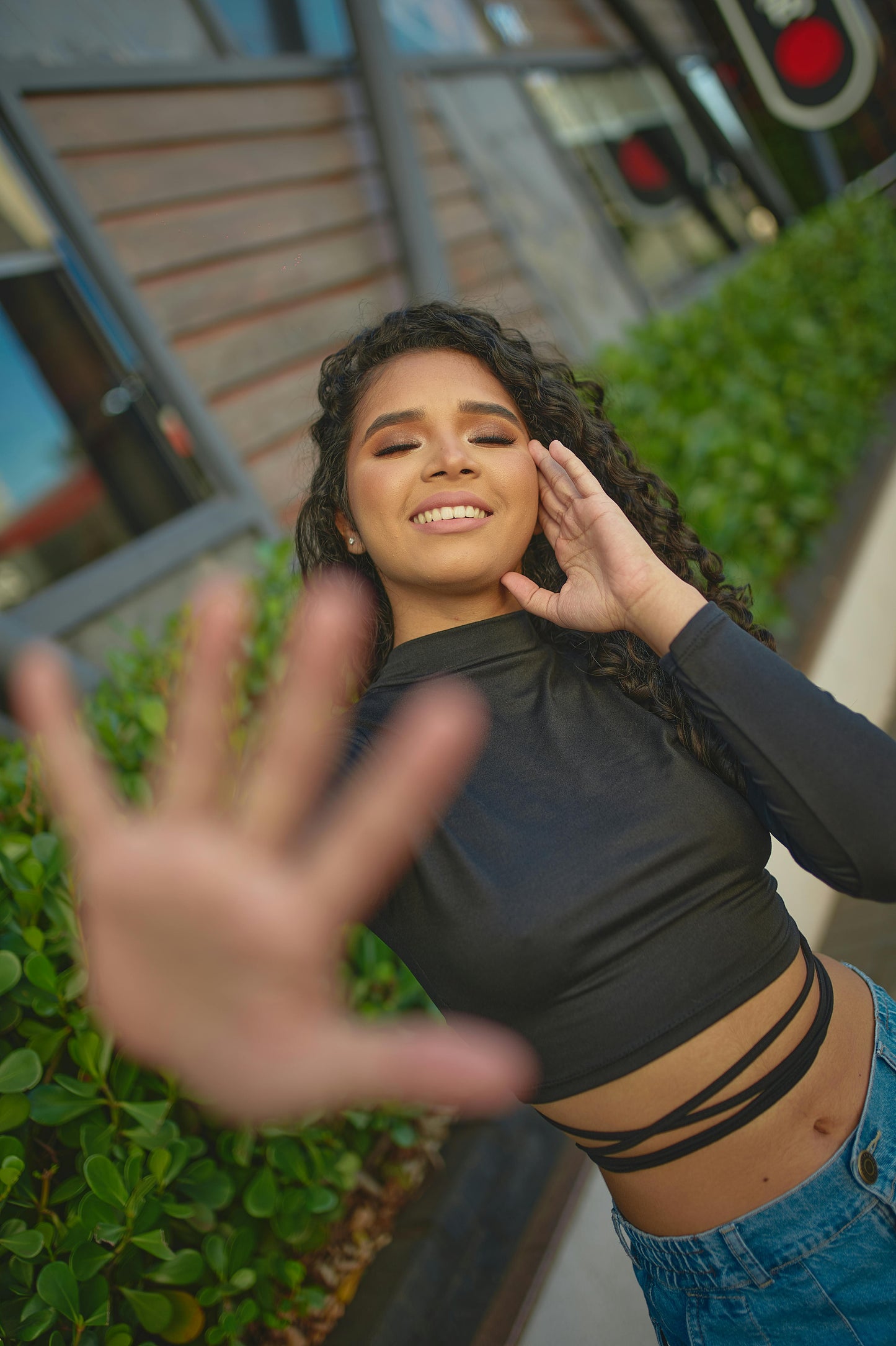 Twist & Slay Lycra Wrap Crop Top