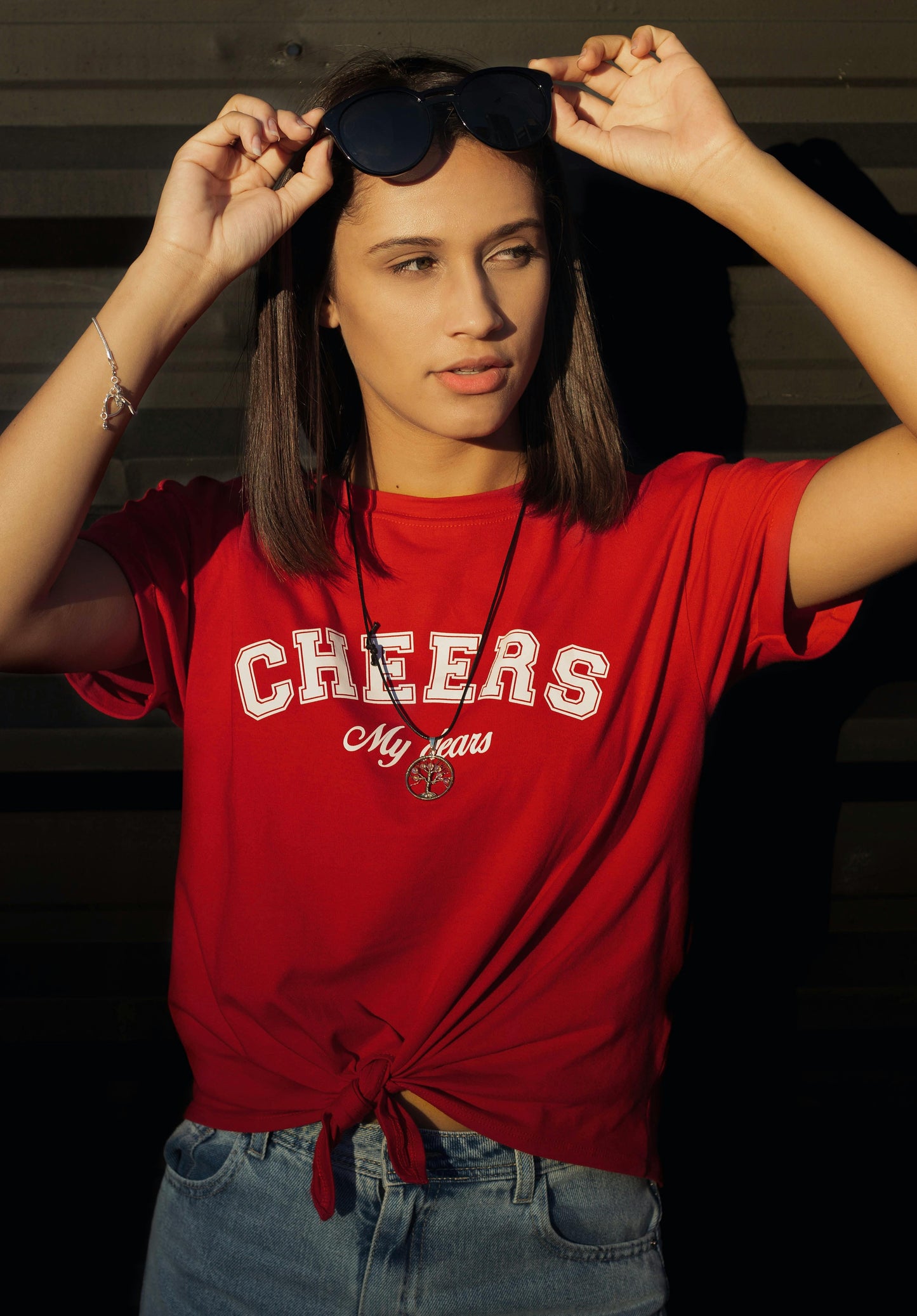 Cheers Printed Cotton T-Shirt