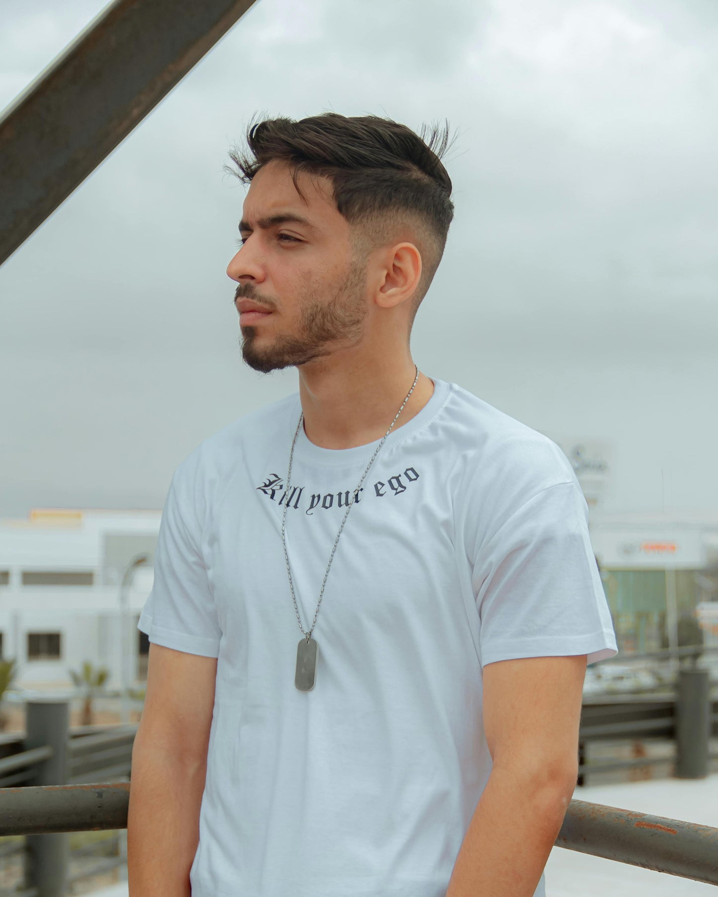 Kill Your Ego - Printed Cotton Round Neck