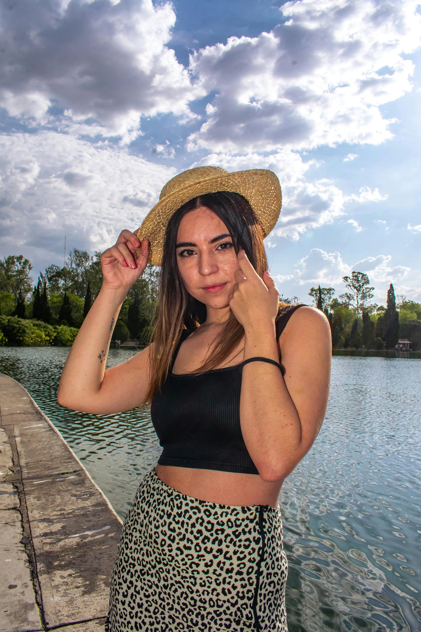 Square Neck Ribbed Crop Top