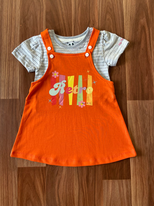 Girl Dress with T-Shirt Set