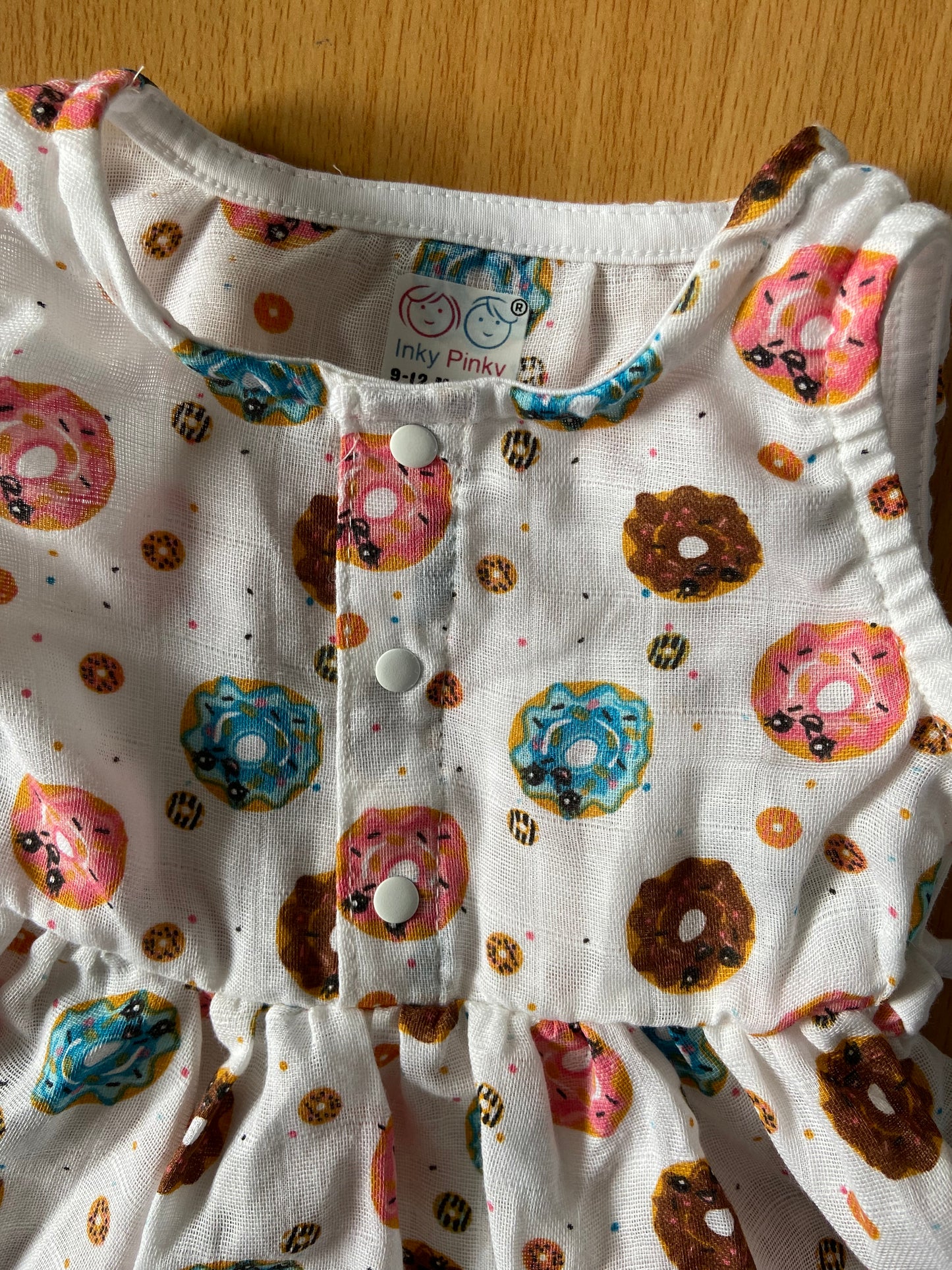 Organic Cotton Muslin Sleeveless Frock