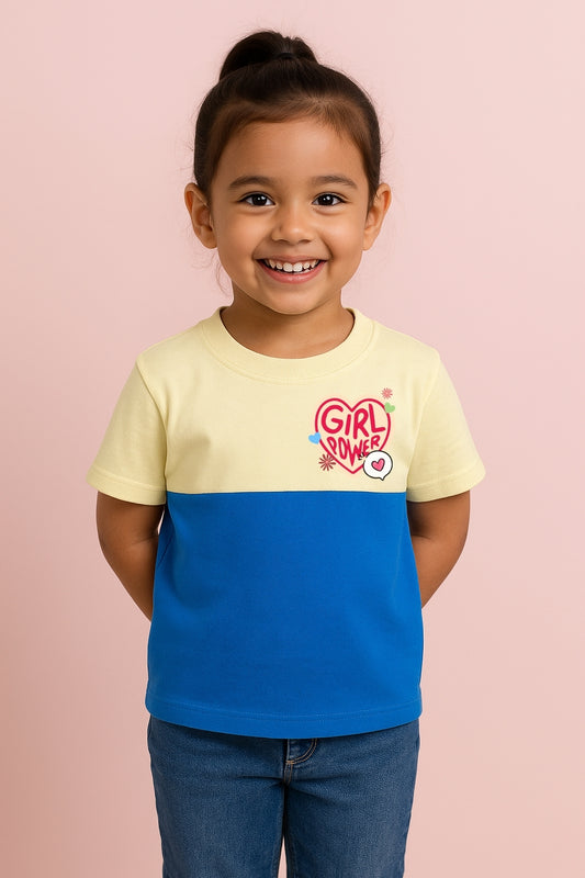 Girls Over Sized Cut & Sewn T-Shirt IP24