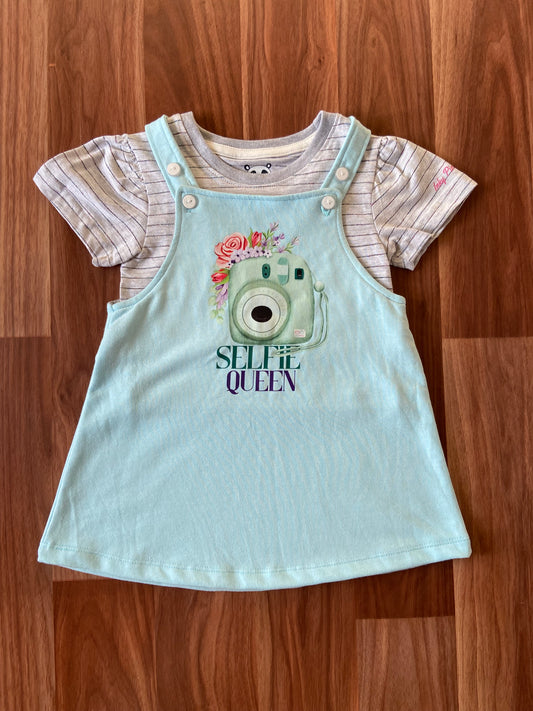 Girl Dress with T-Shirt Set