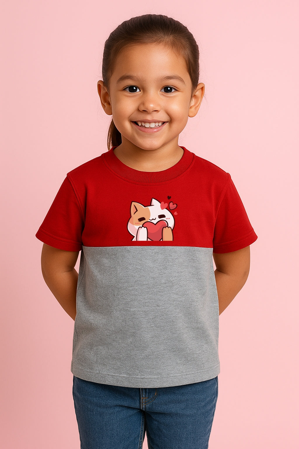 Girls Over Sized Cut & Sewn T-Shirt IP24