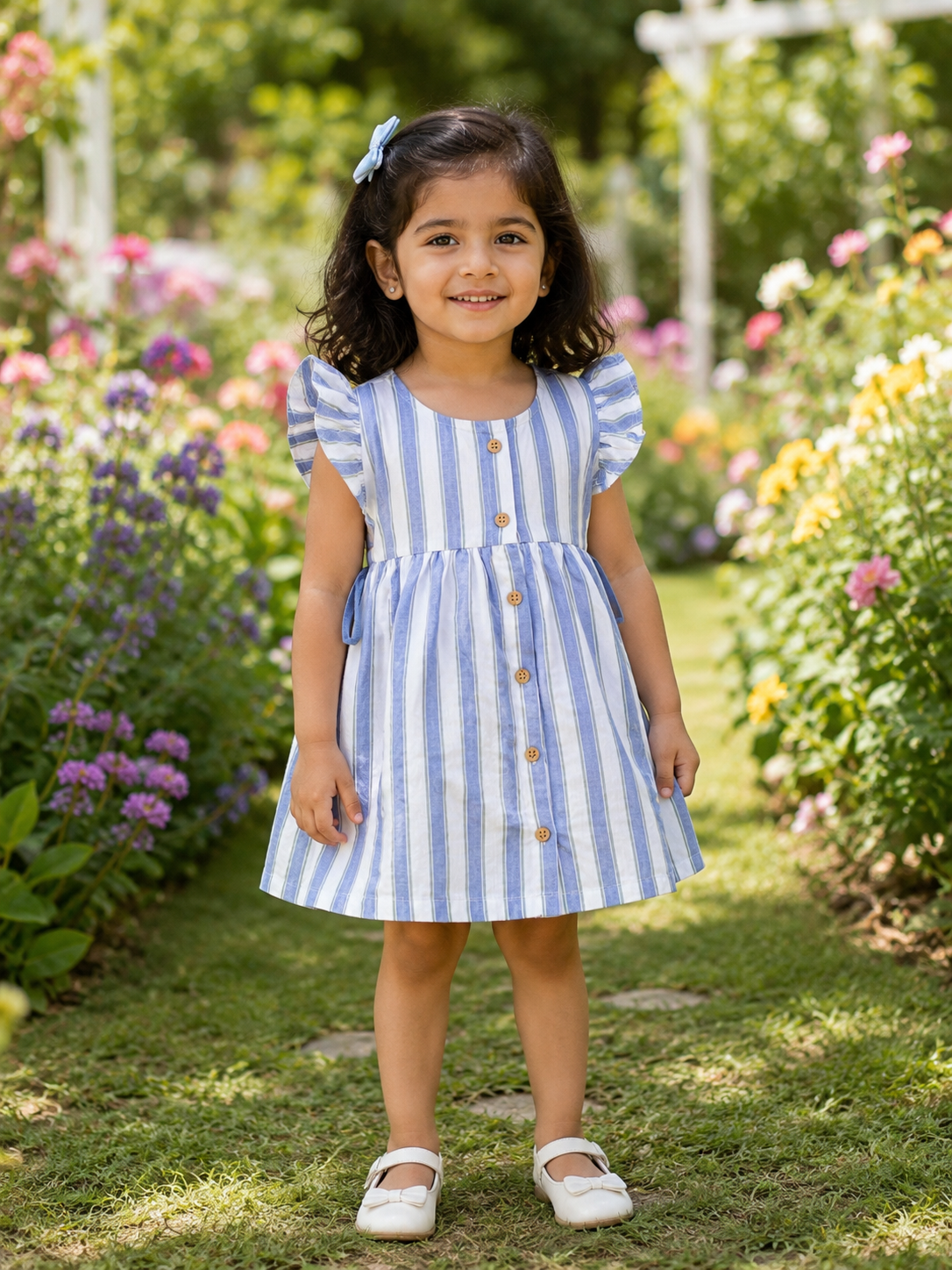 Organic Cotton Girls Woven Frocks IP41