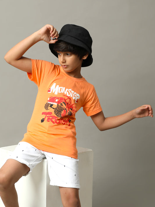 BOYS PRINTED COTTON T-SHIRT