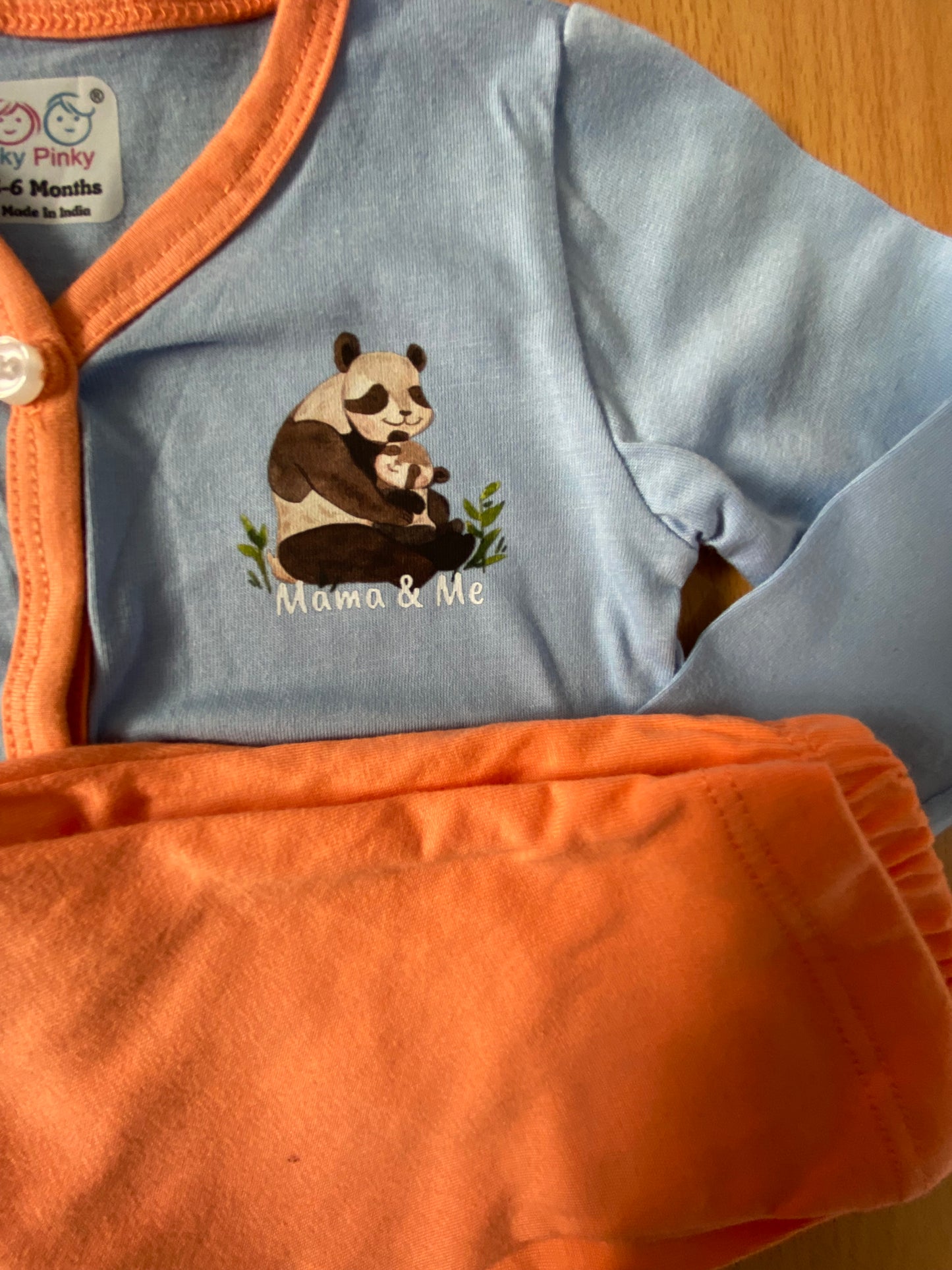 Unisex Printed Cotton Full Sleeve Jhabla + Pant Set IP12