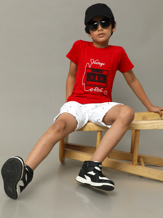 BOYS PRINTED COTTON T-SHIRT