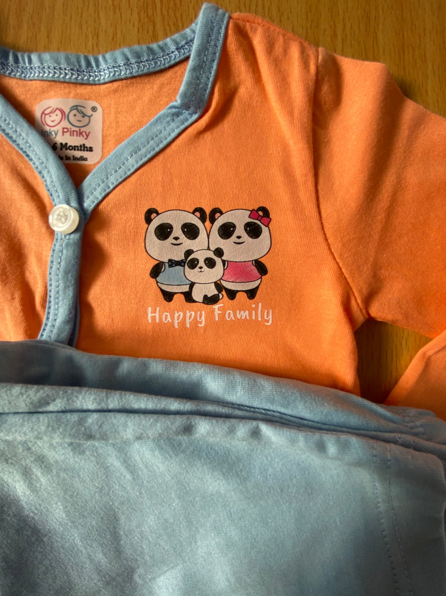 Unisex Printed Cotton Full Sleeve Jhabla + Pant Set IP12